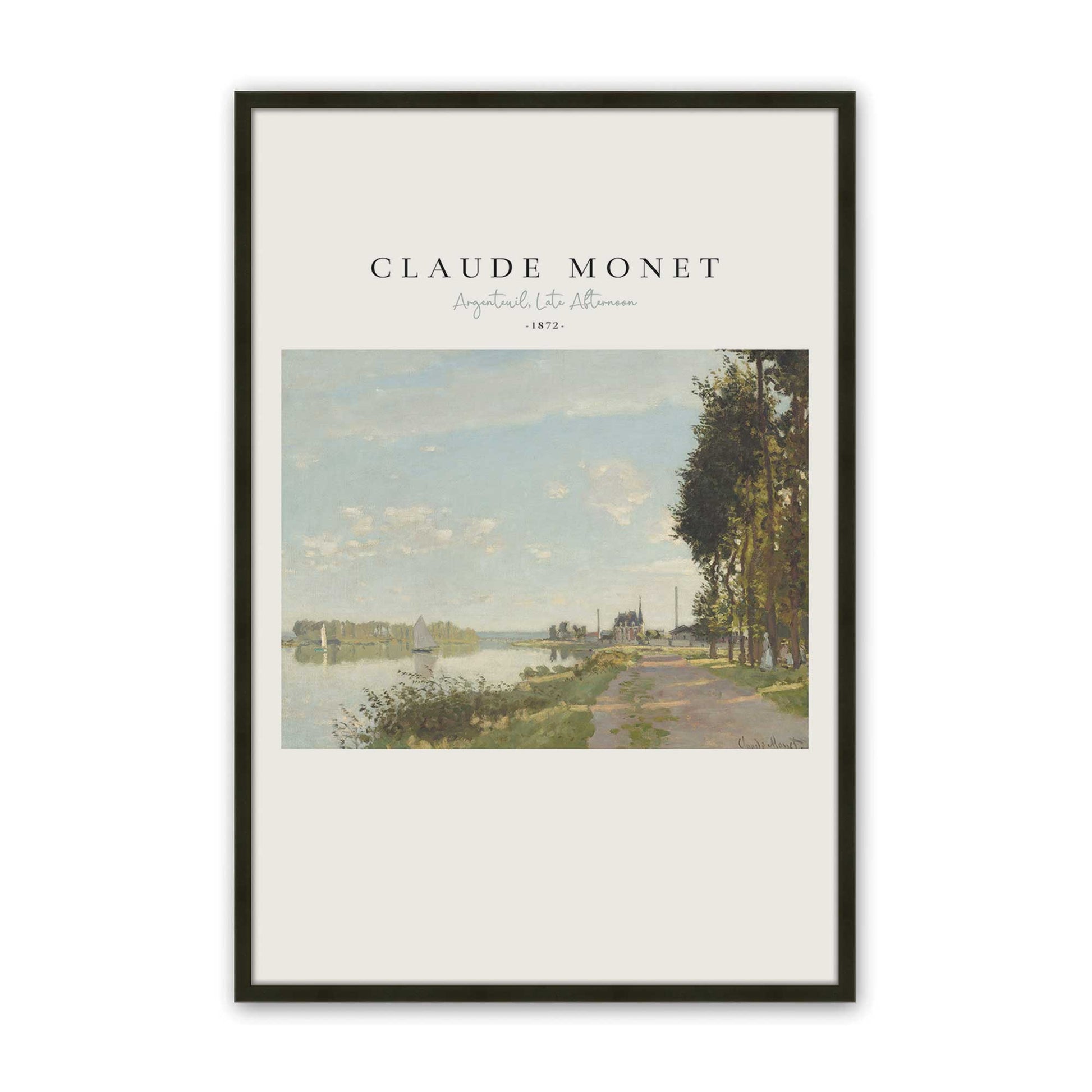 [Color:Satin Black], Picture of art in a Satin Black frame
