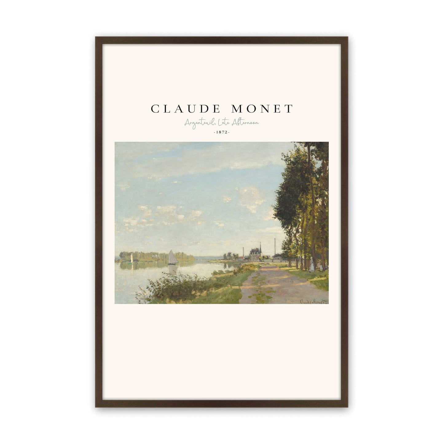 [Color:Brown], Picture of art in a Brown frame