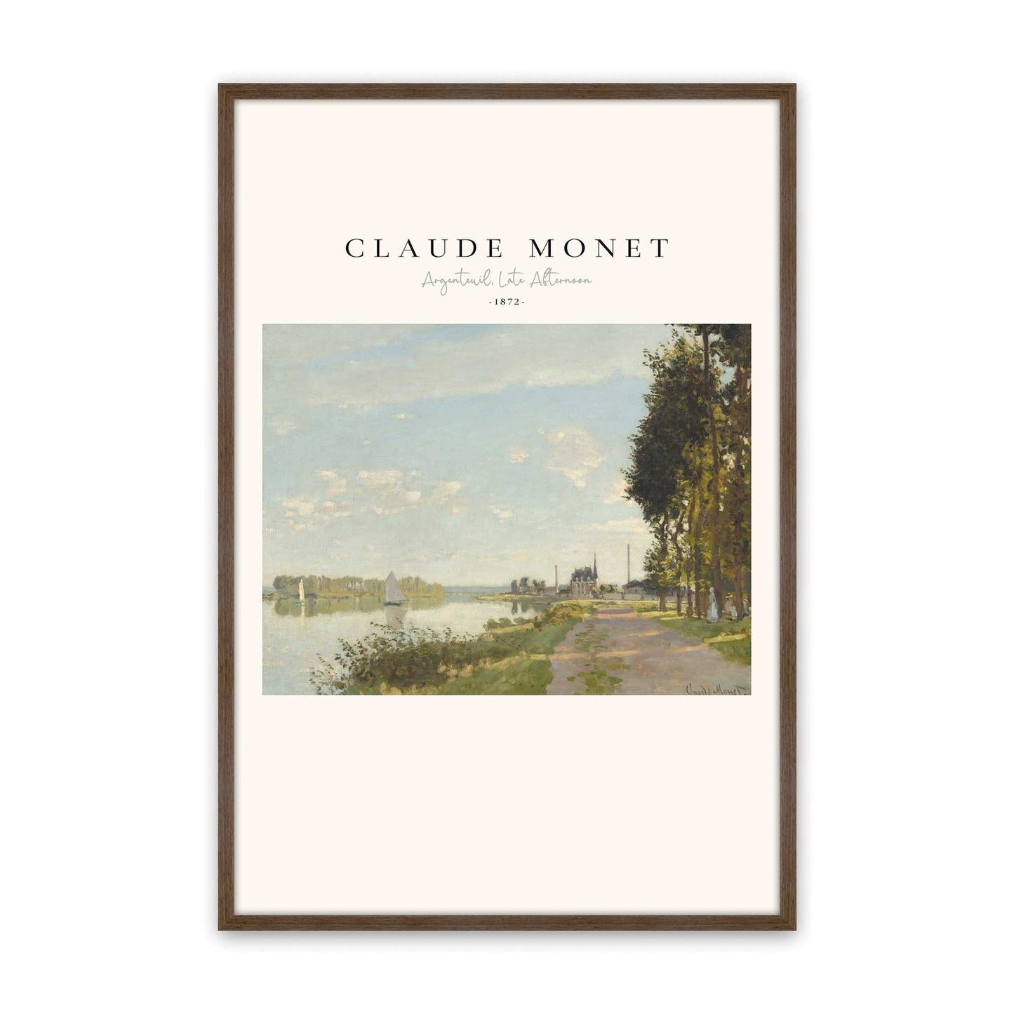 [Color:Walnut], Picture of art in a Walnut frame