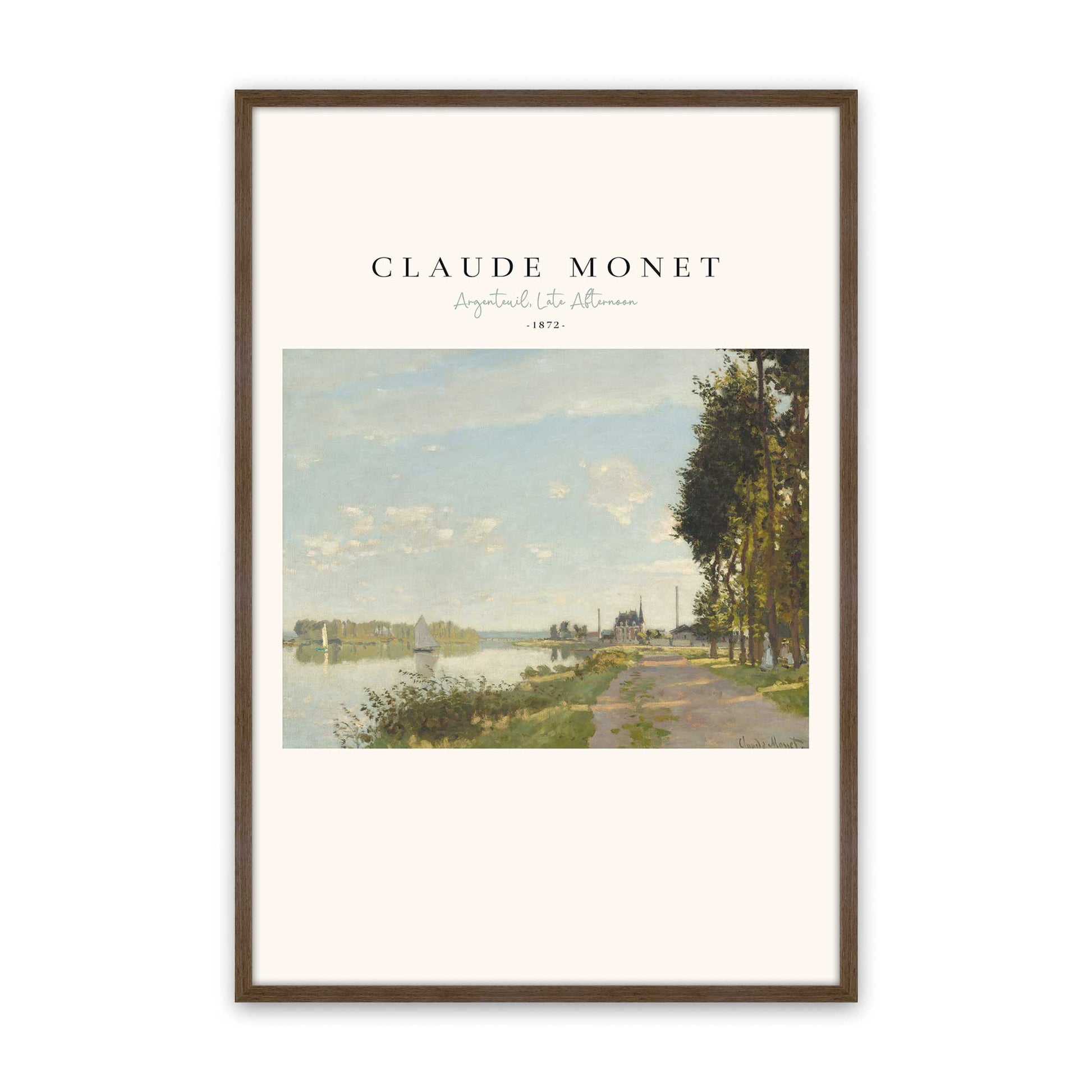 [Color:Walnut], Picture of art in a Walnut frame