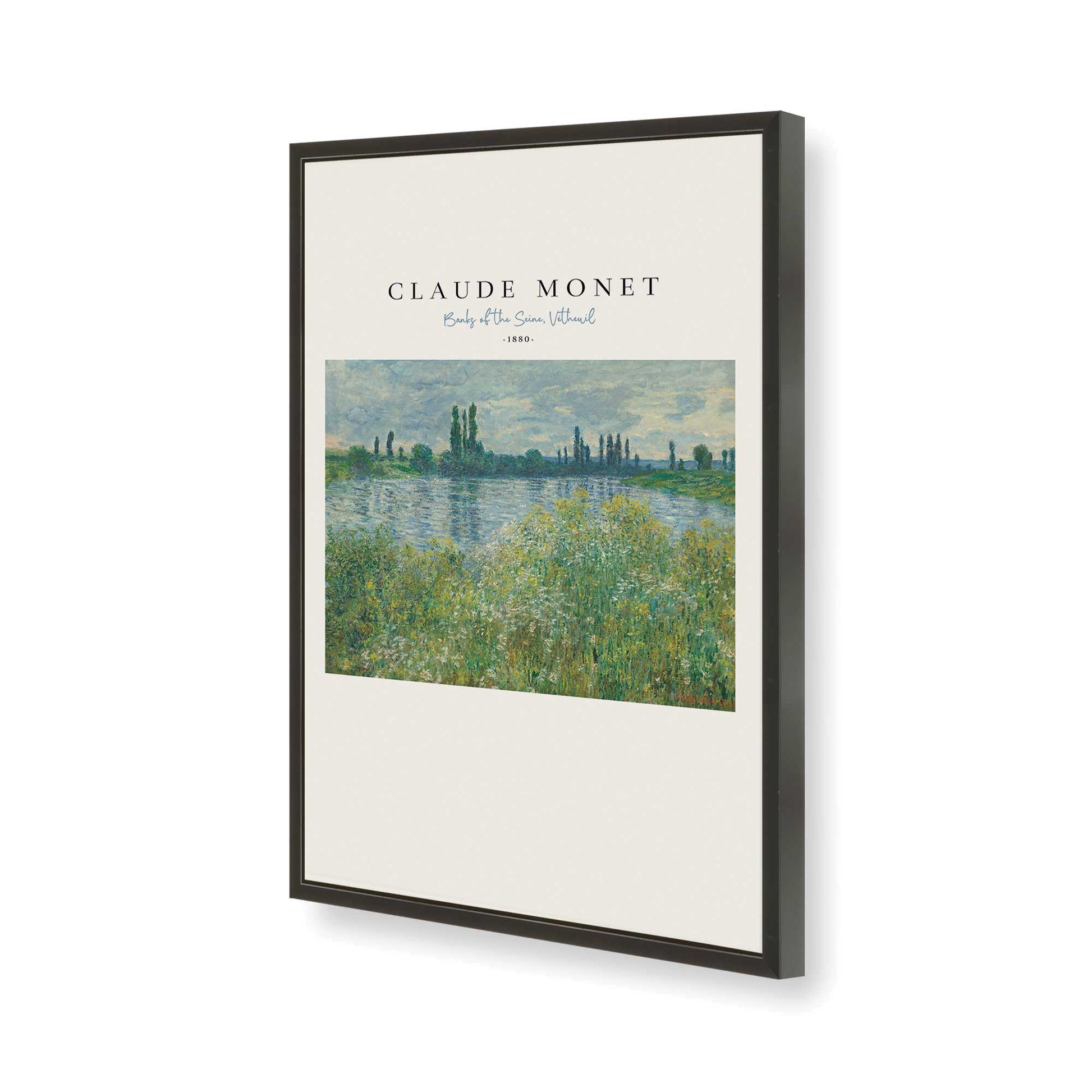 [Color:Satin Black], Picture of art in a Satin Black frame of the corner