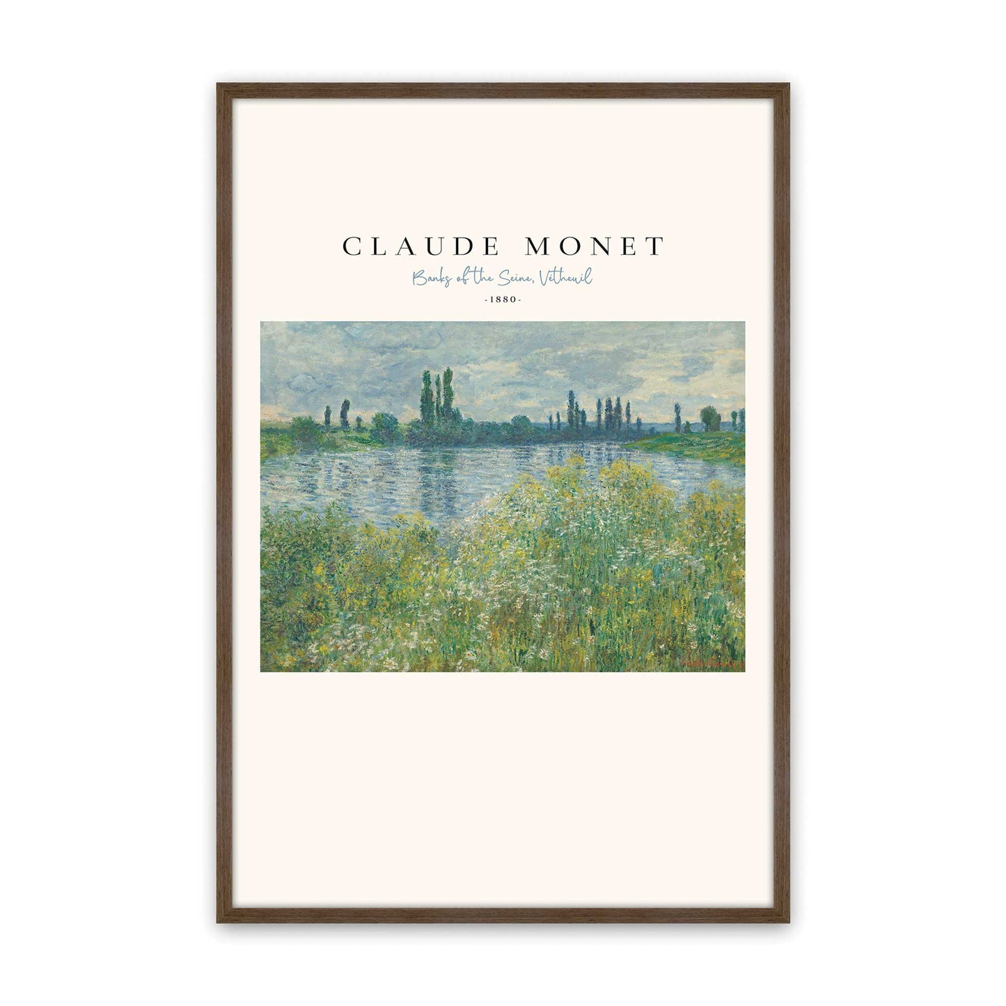 [Color:Walnut], Picture of art in a Walnut frame