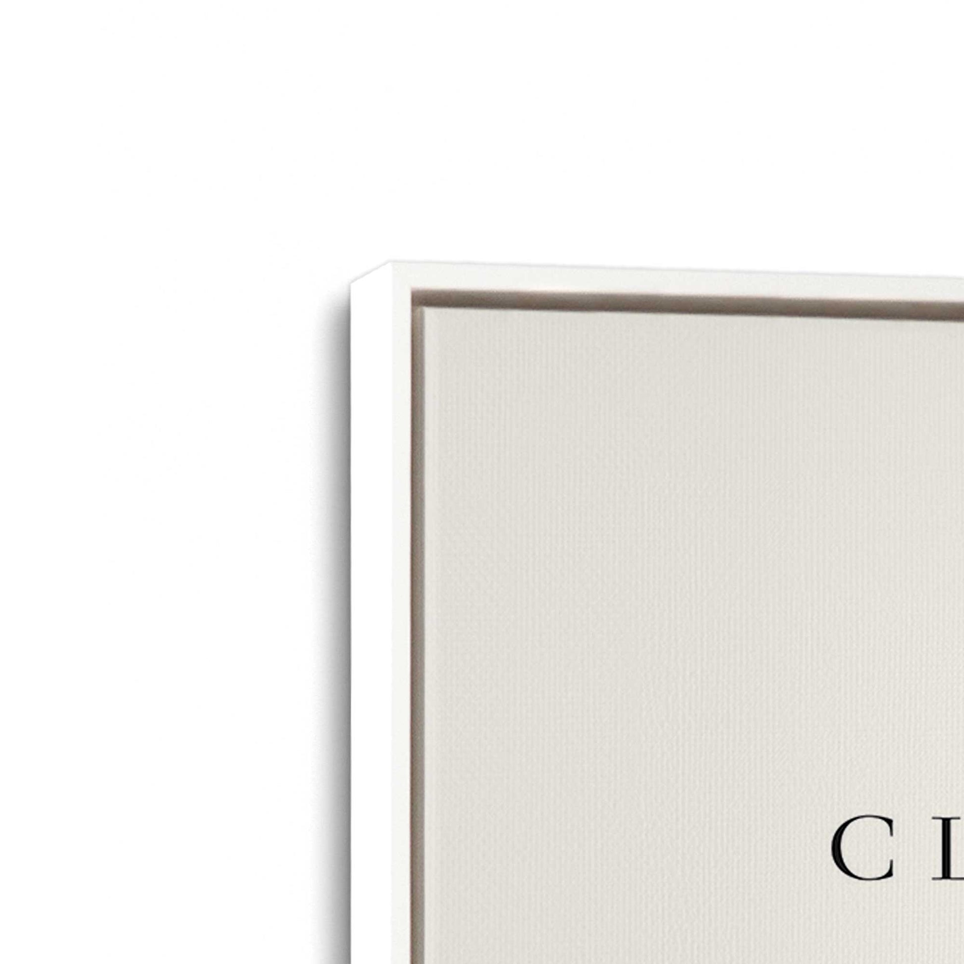 [Color:Opaque White], Picture of art in a White frame at an angle