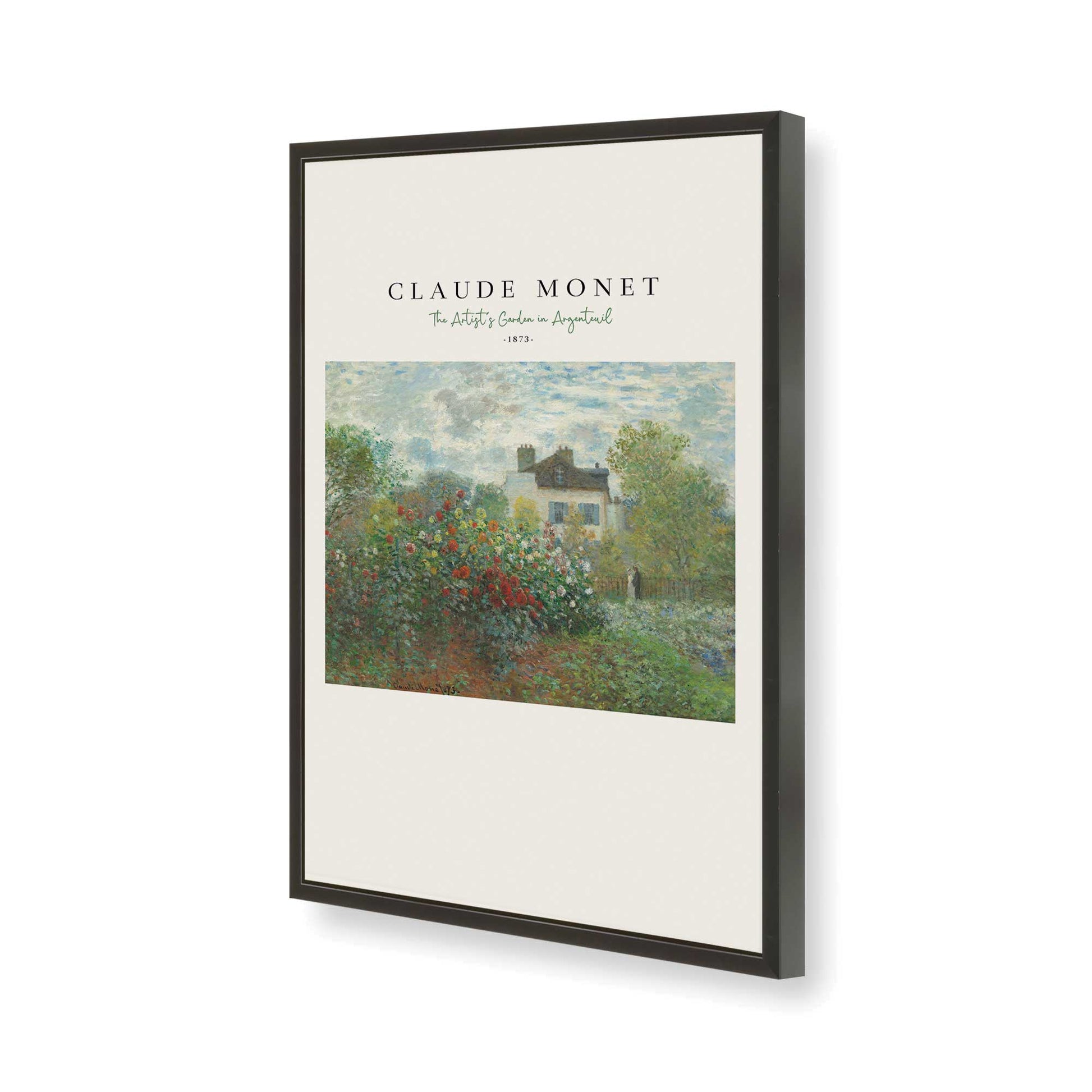 [Color:Satin Black], Picture of art in a Satin Black frame of the corner