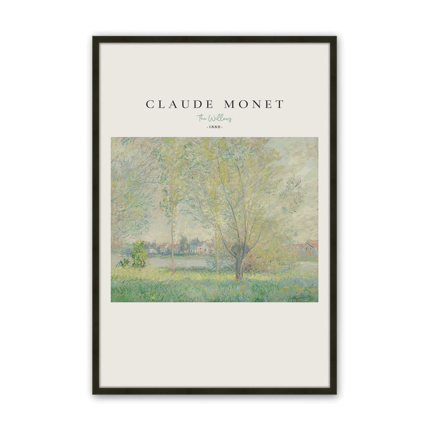 [Color:Satin Black], Picture of art in a Satin Black frame