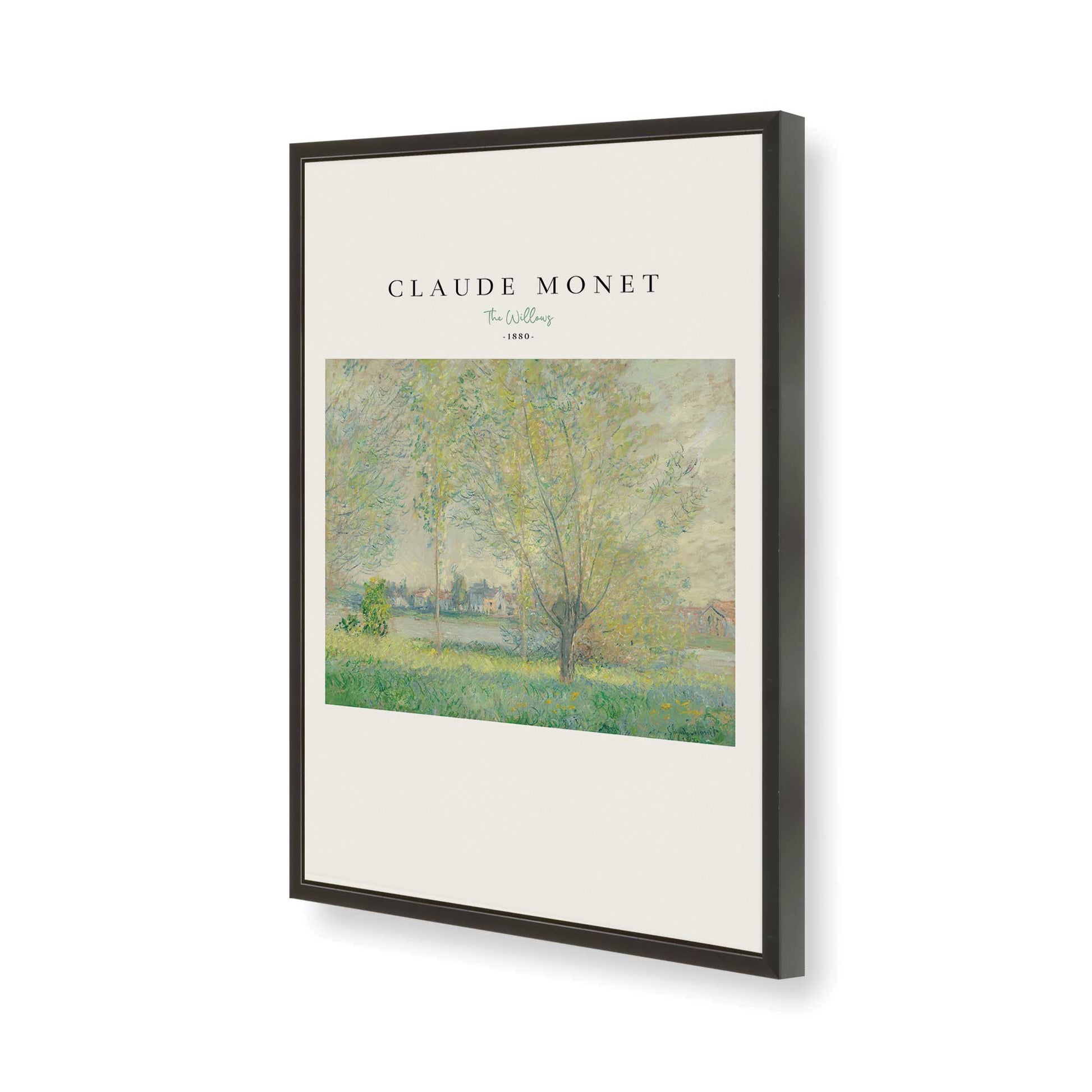 [Color:Satin Black], Picture of art in a Satin Black frame of the corner