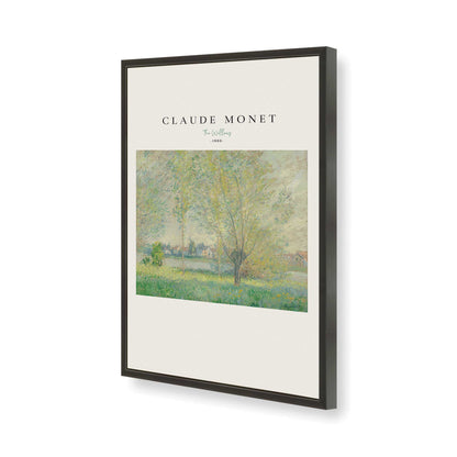 [Color:Satin Black], Picture of art in a Satin Black frame of the corner
