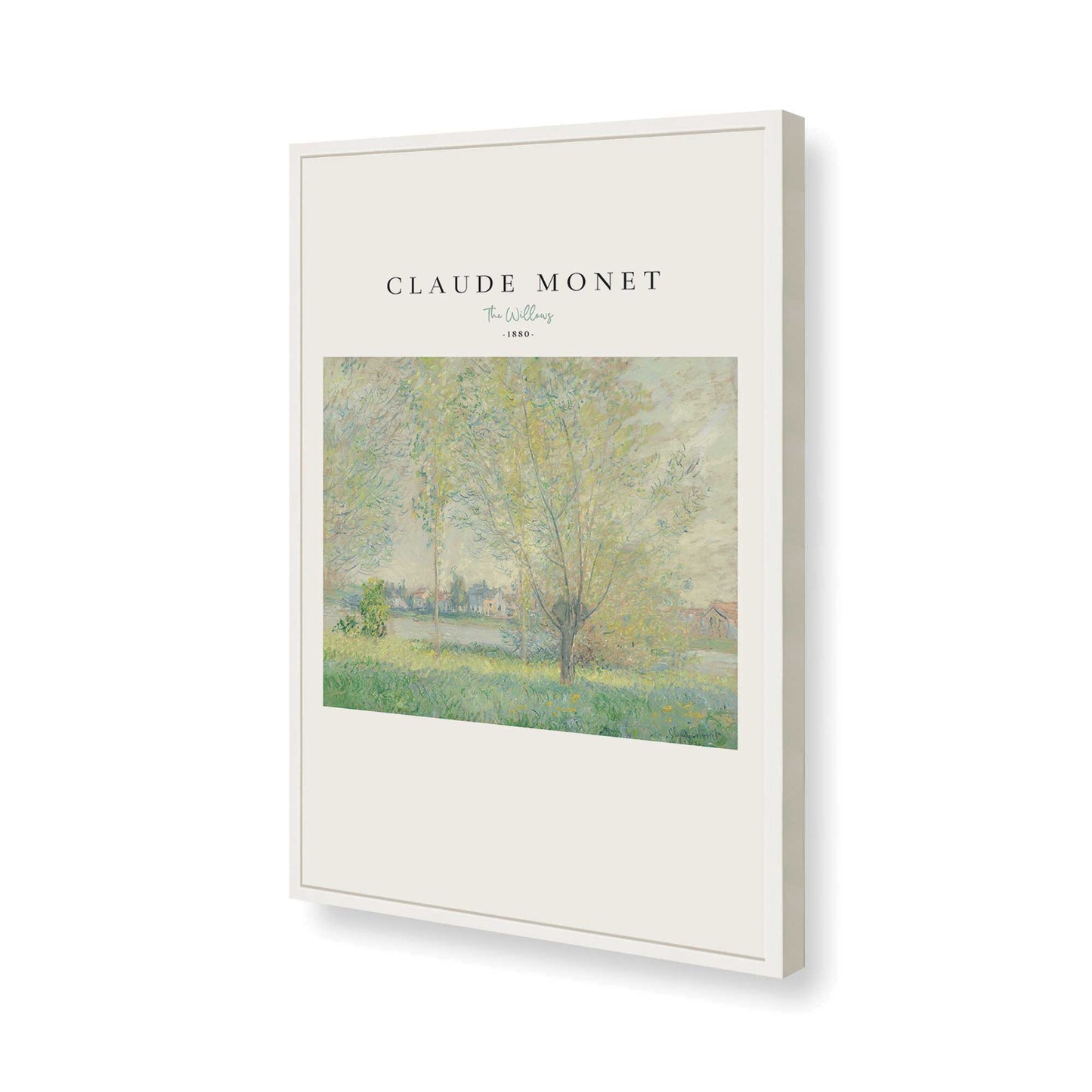 [Color:Opaque White], Picture of art in a Opaque White frame of the corner
