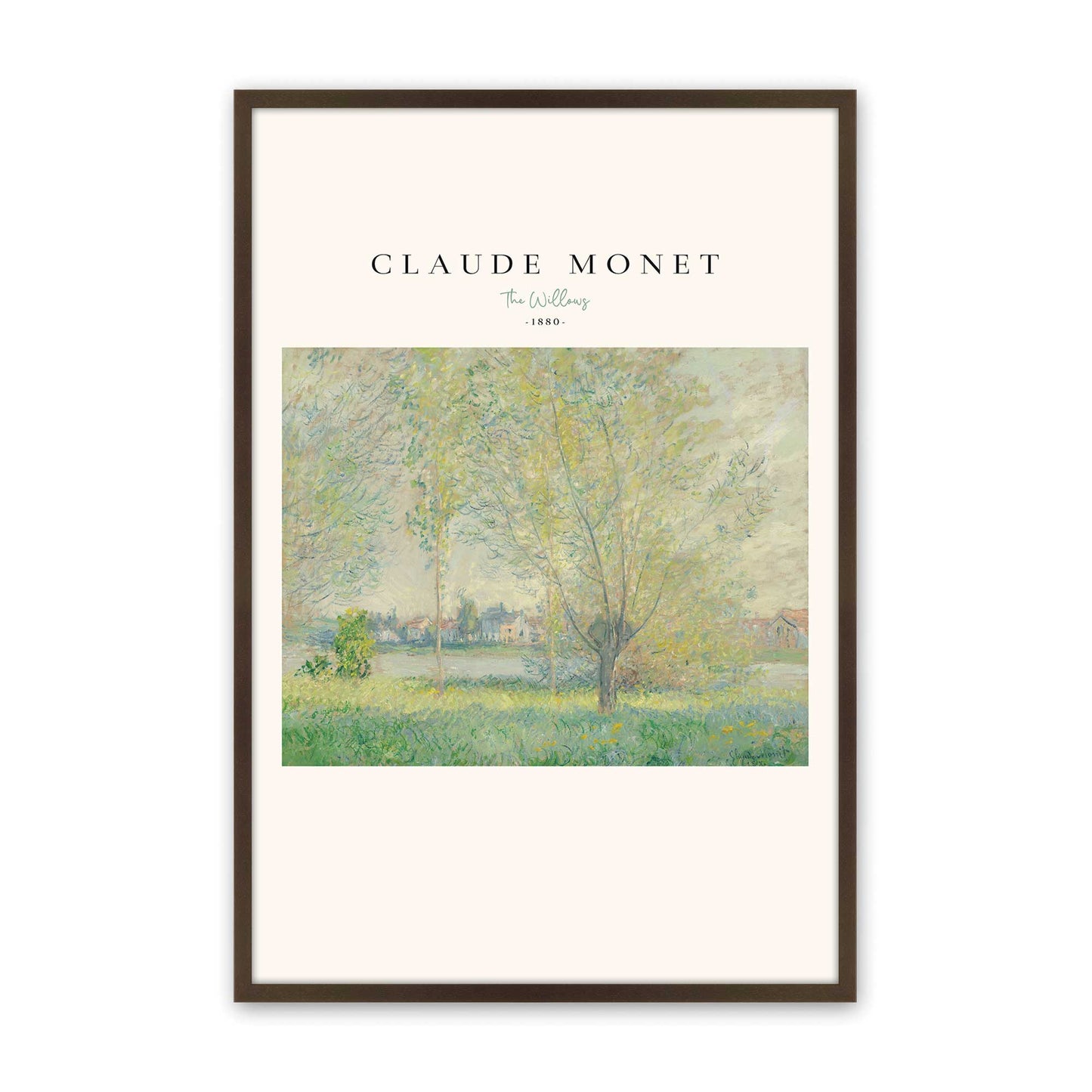 [Color:Brown], Picture of art in a Brown frame