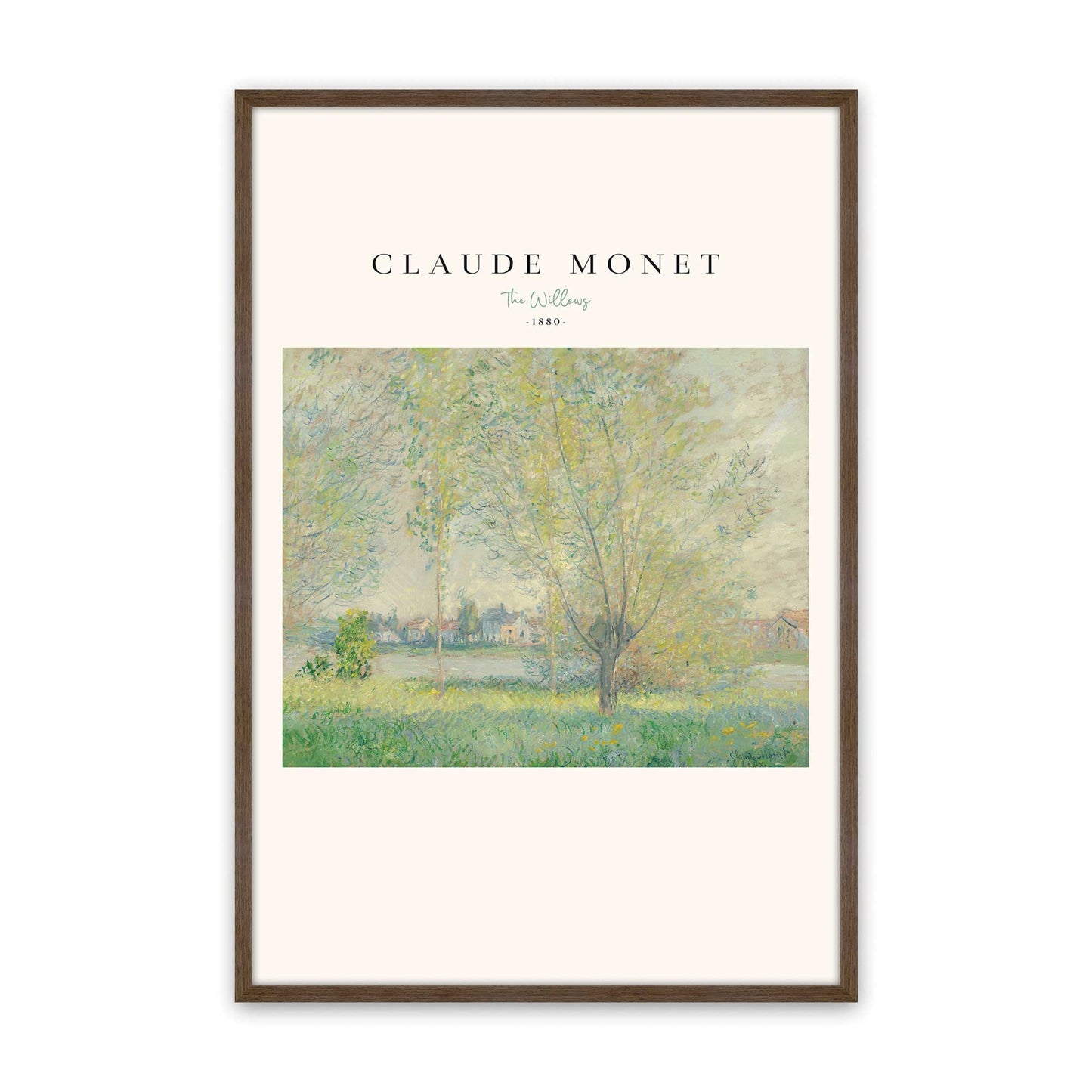 [Color:Walnut], Picture of art in a Walnut frame