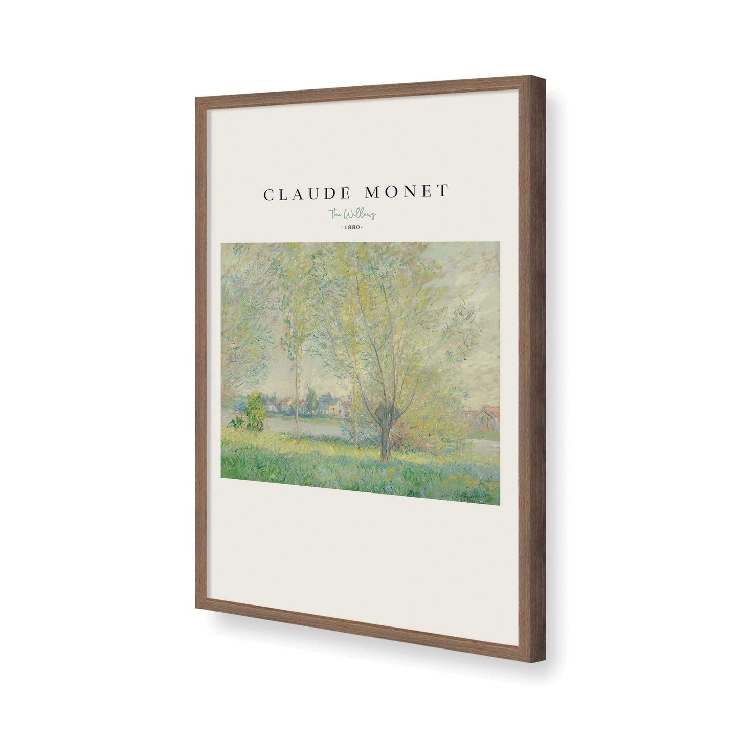 [Color:Walnut], Picture of art in a Walnut frame of the corner