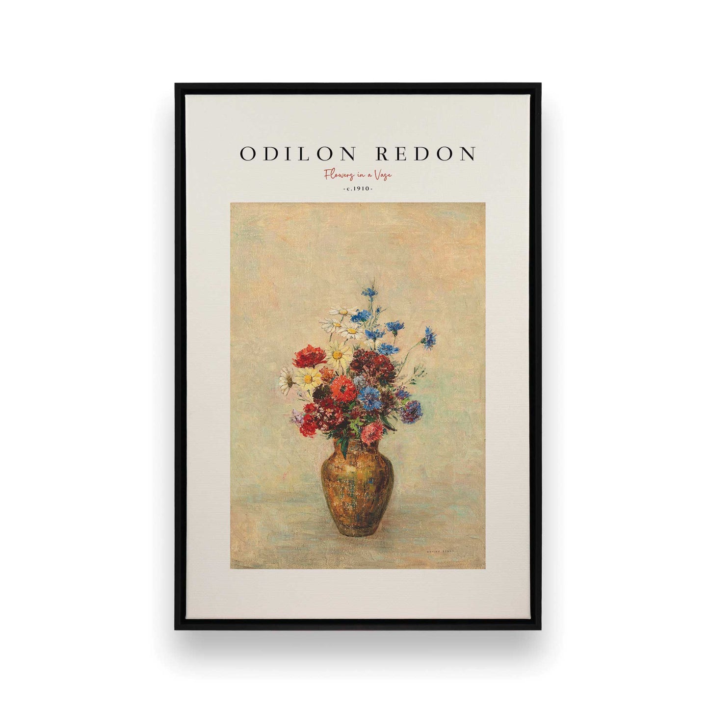 [Color:Satin Black], Picture of art in a Satin Black frame