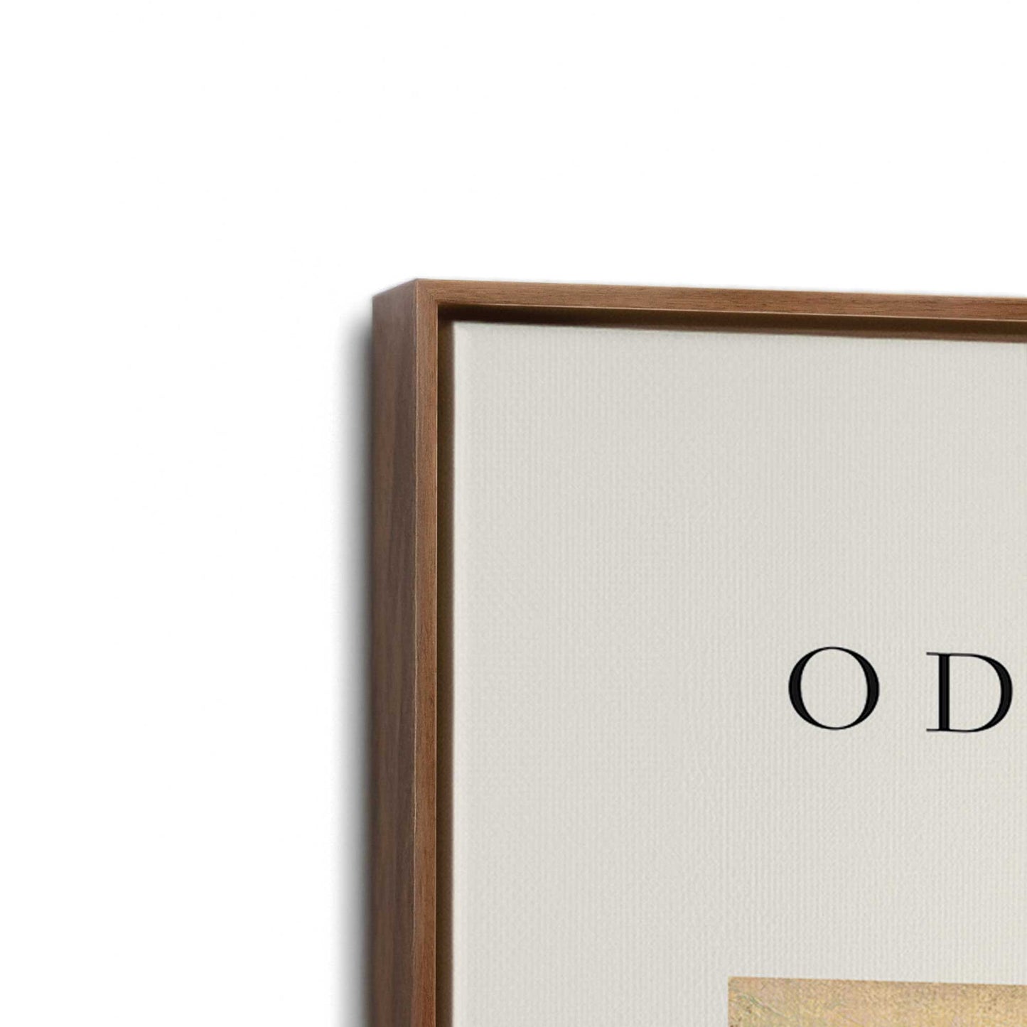 [Color:Walnut], Picture of art in a Walnut frame at an angle