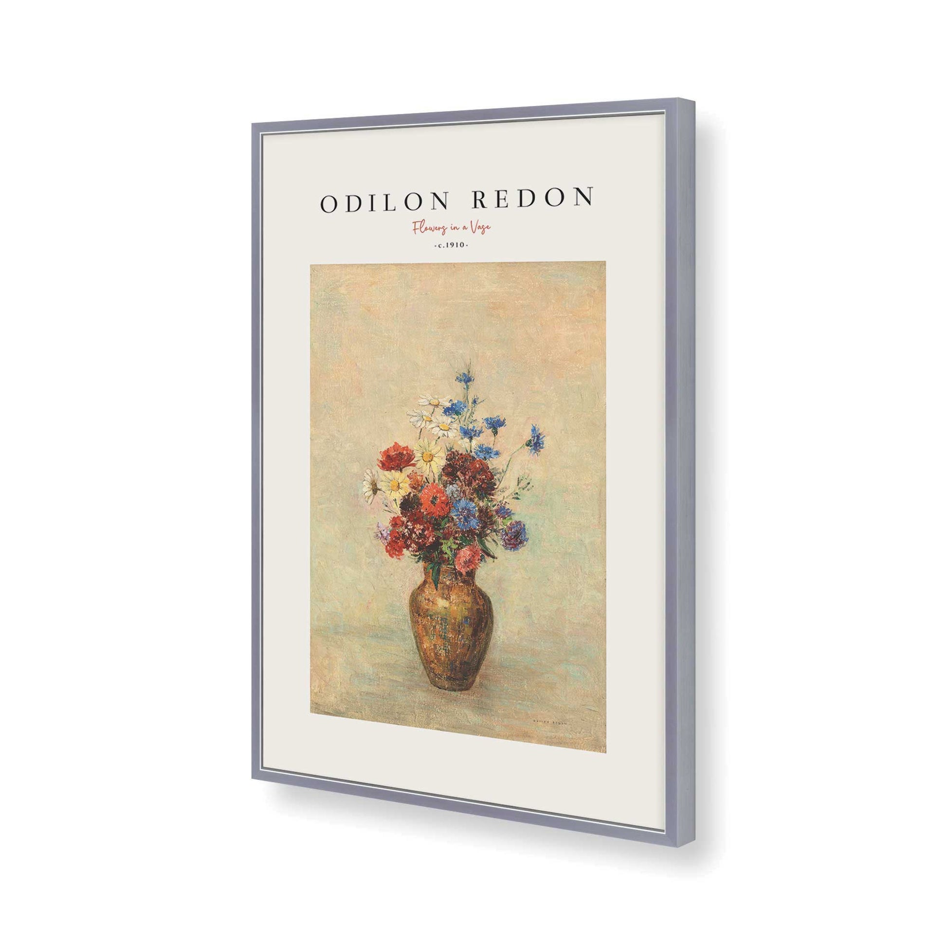[Color:Polished Chrome], Picture of art in a Polished Chrome frame of the corner