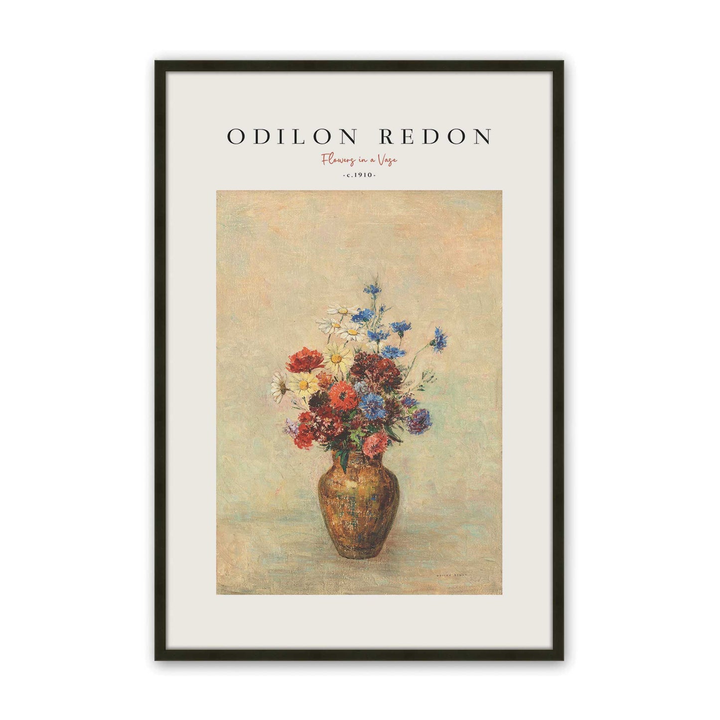 [Color:Satin Black], Picture of art in a Satin Black frame