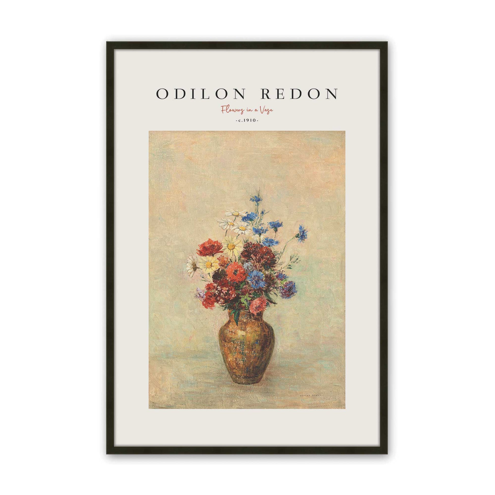 [Color:Satin Black], Picture of art in a Satin Black frame