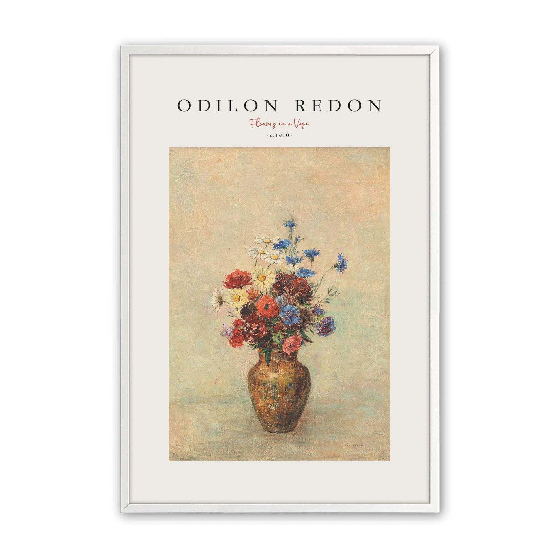 [Color:Opaque White], Picture of art in a Opaque White frame