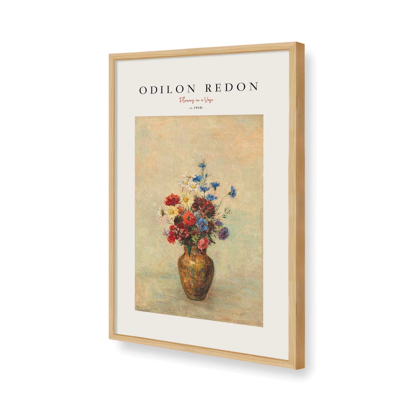 [Color:American Maple], Picture of art in a American Maple frame of the corner