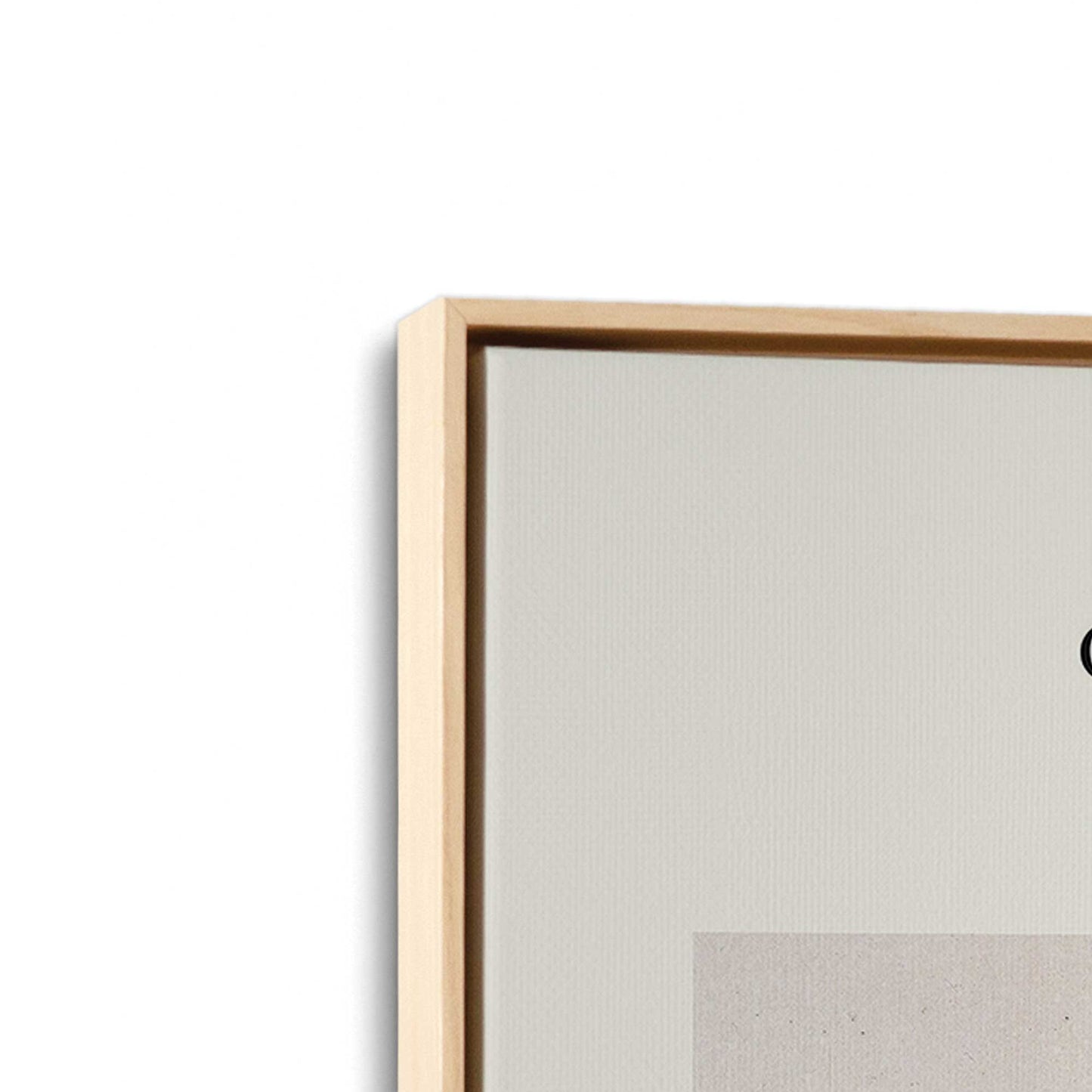 [Color:American Maple], Picture of art in a American Maple frame at an angle