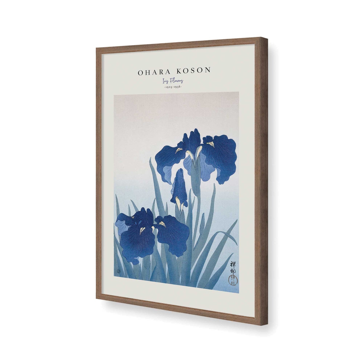 [Color:Walnut], Picture of art in a Walnut frame of the corner
