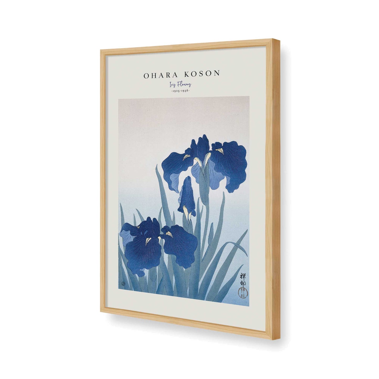 [Color:American Maple], Picture of art in a American Maple frame of the corner