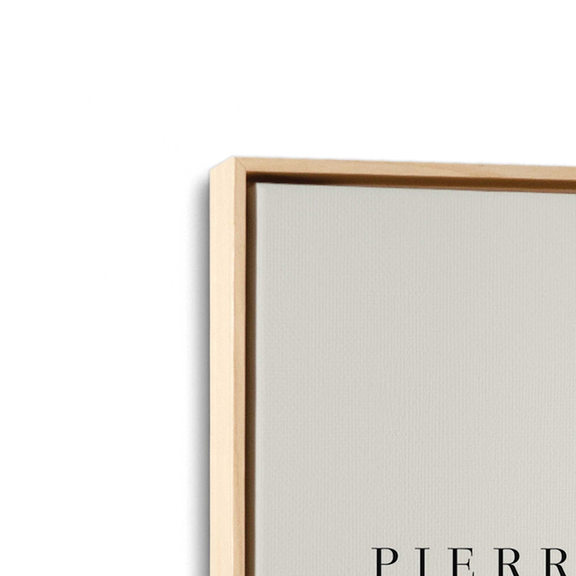 [Color:American Maple], Picture of art in a American Maple frame at an angle