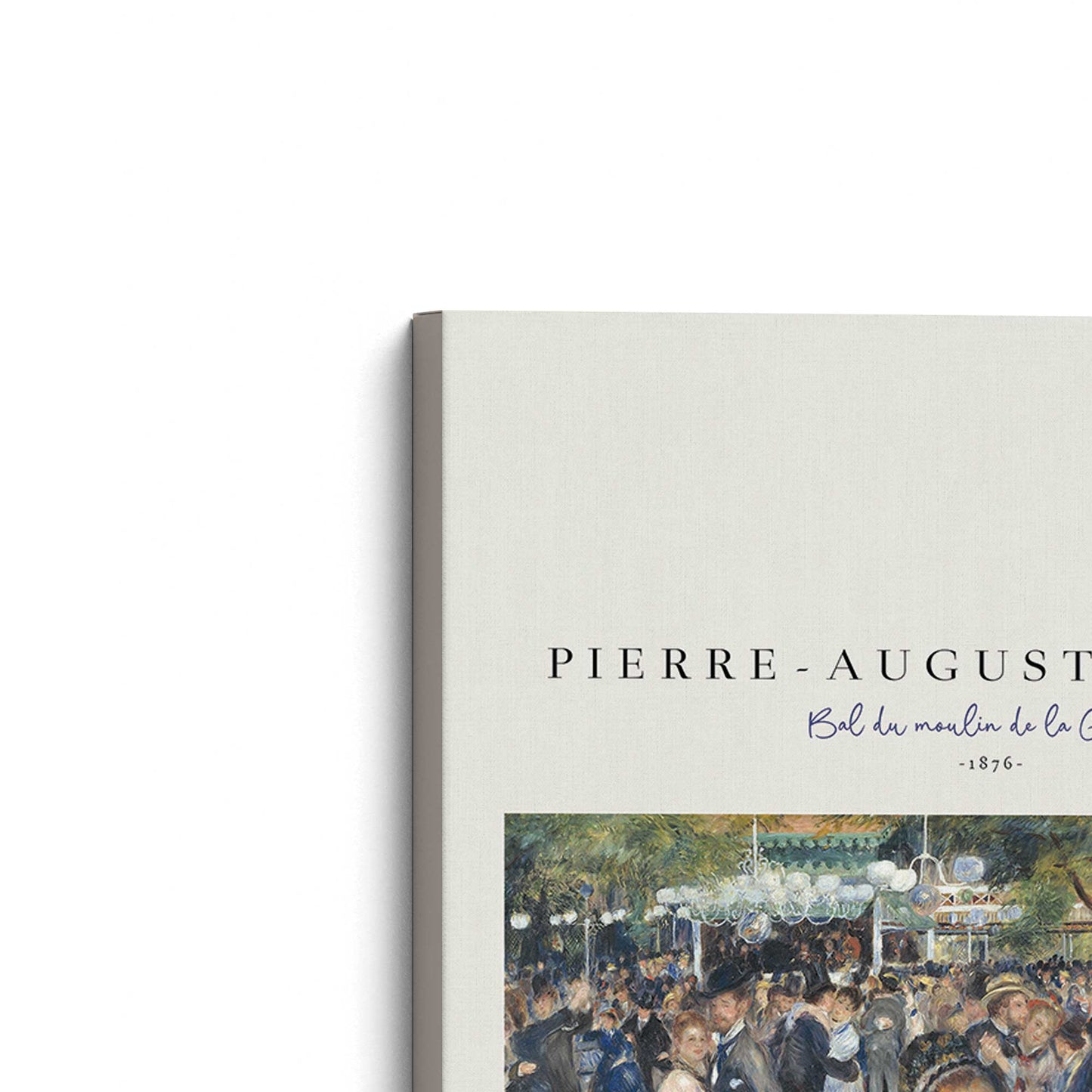 [Color:Stretched Canvas], Picture of the corner of the art