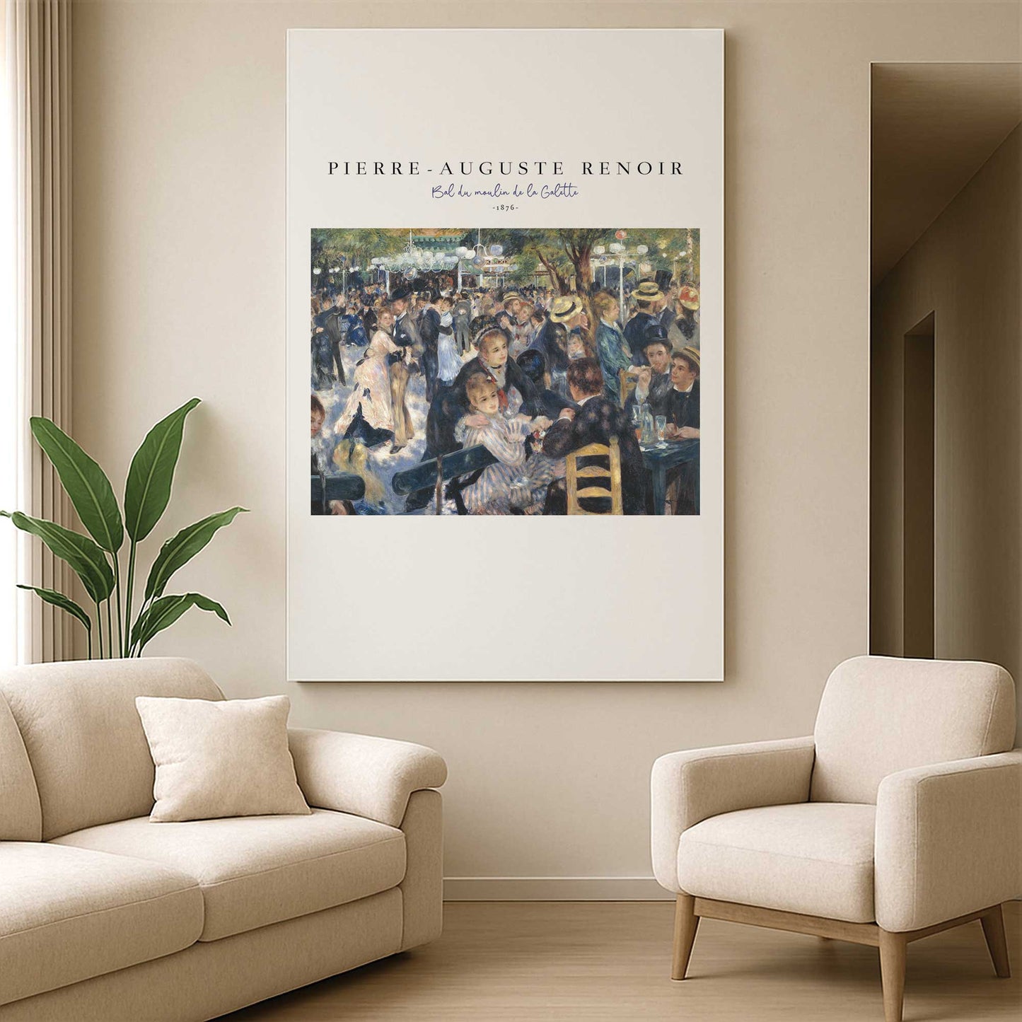 [Color:Stretched Canvas], Picture of art in a room