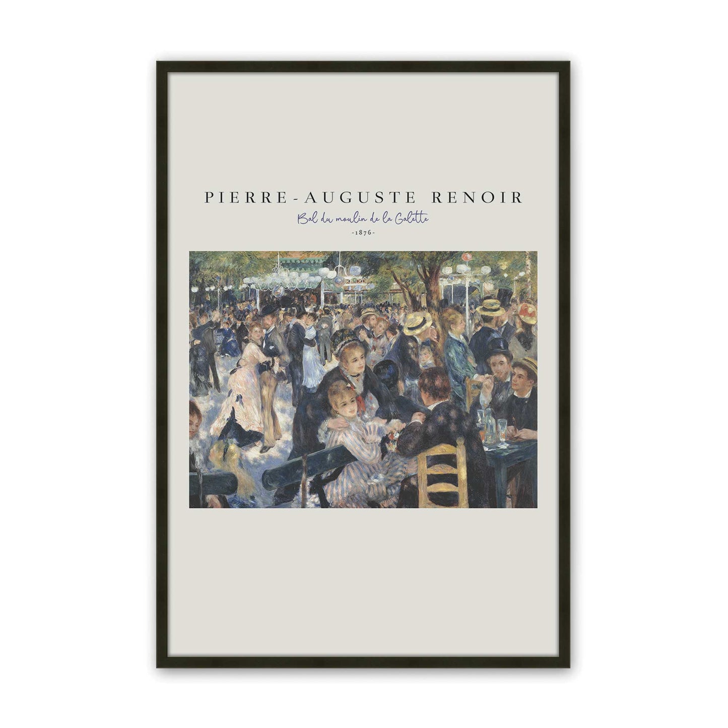 [Color:Satin Black], Picture of art in a Satin Black frame