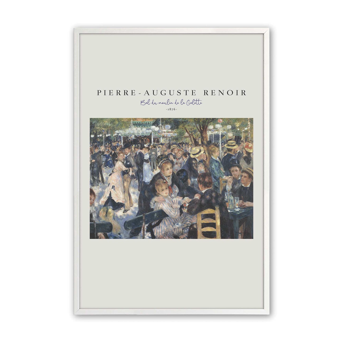 [Color:Opaque White], Picture of art in a Opaque White frame
