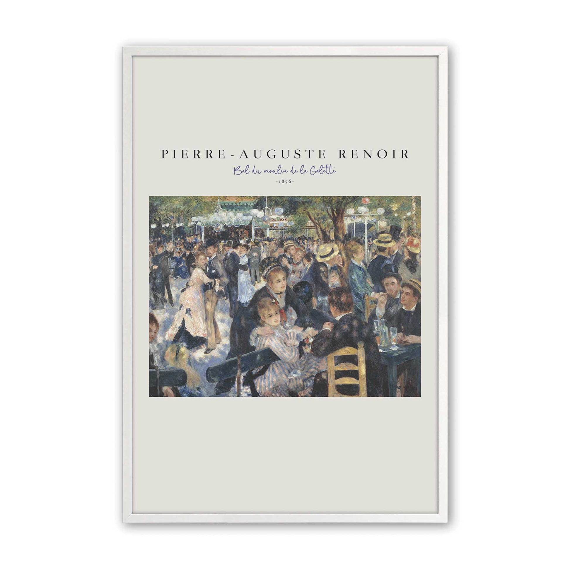 [Color:Opaque White], Picture of art in a Opaque White frame
