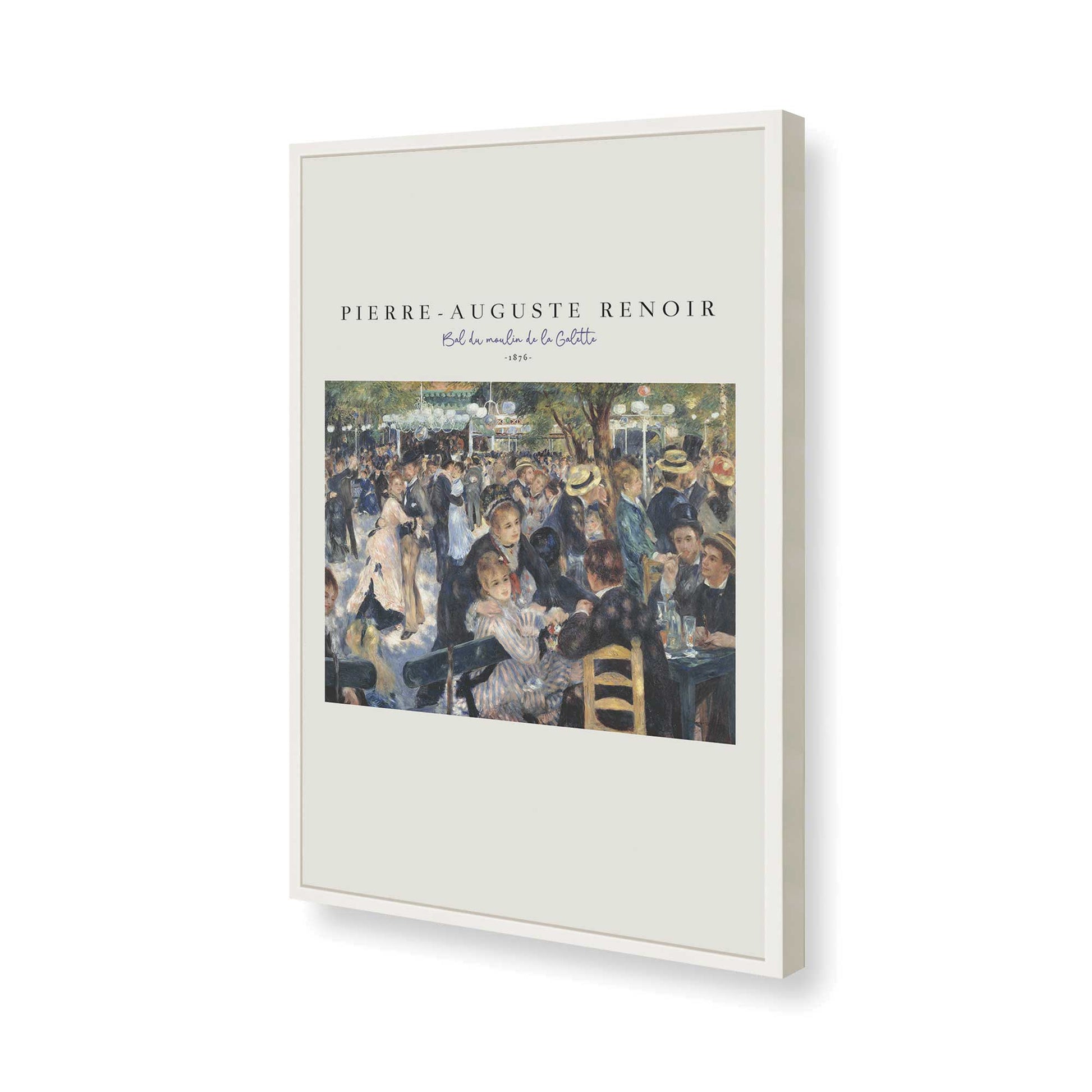 [Color:Opaque White], Picture of art in a Opaque White frame of the corner
