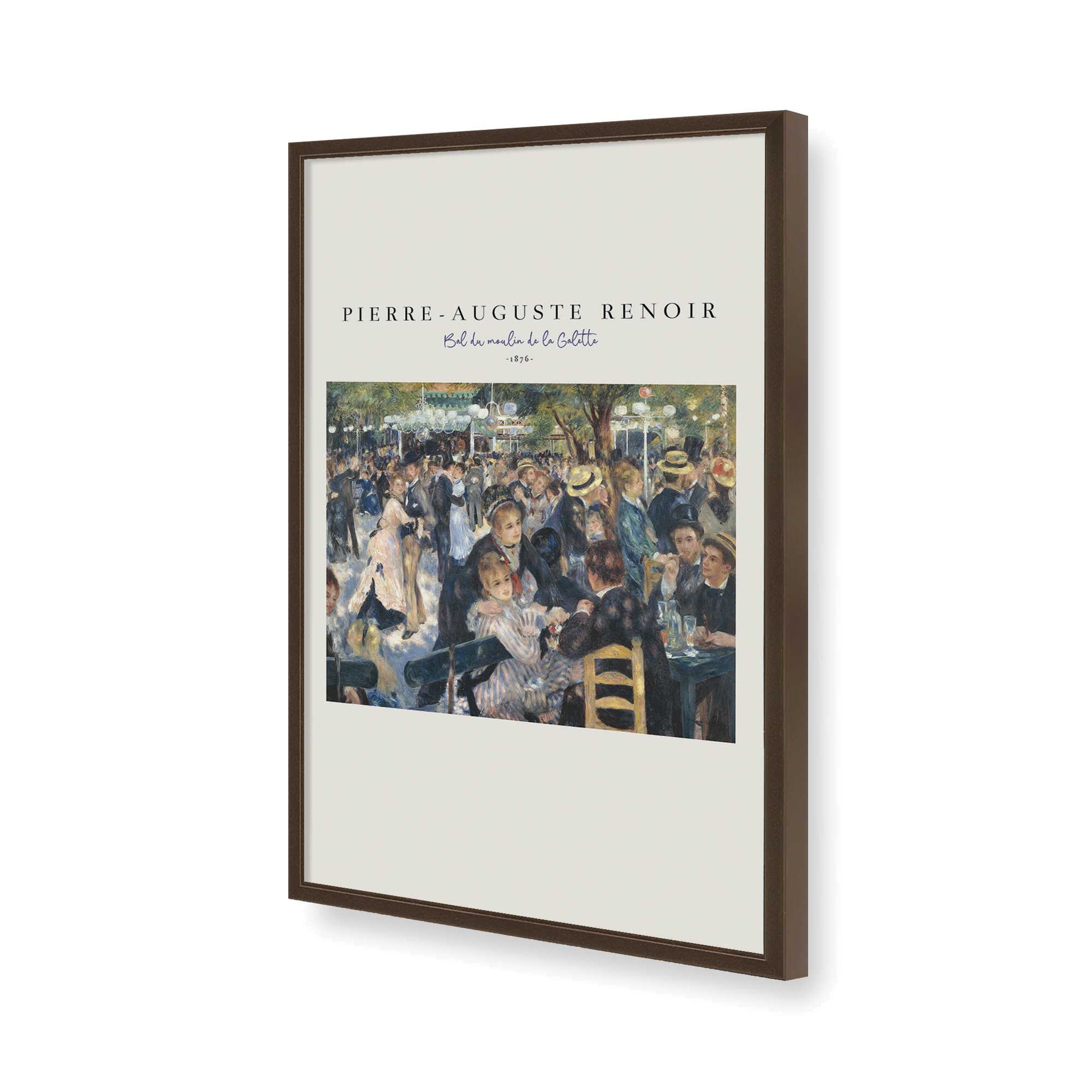 [Color:Brown], Picture of art in a Brown frame of the corner