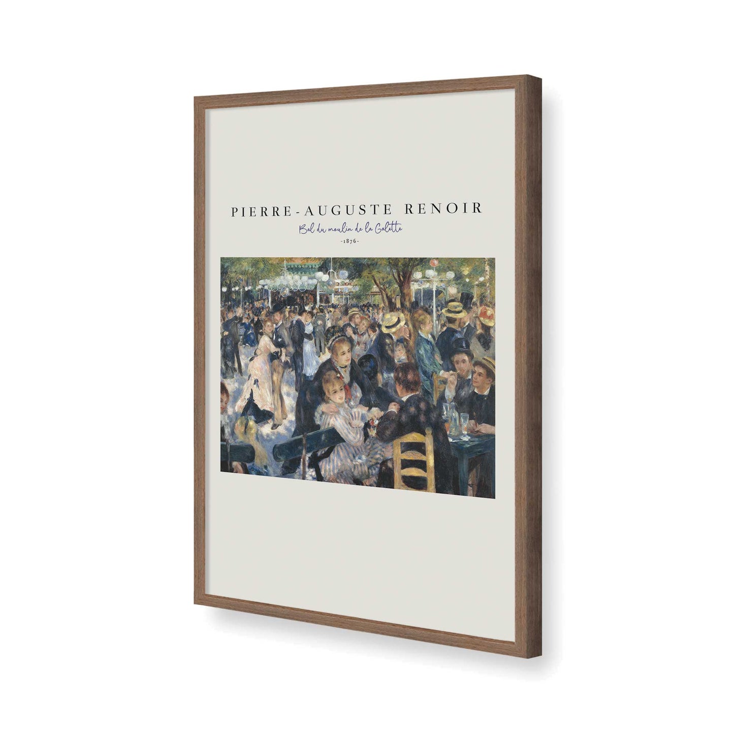 [Color:Walnut], Picture of art in a Walnut frame of the corner