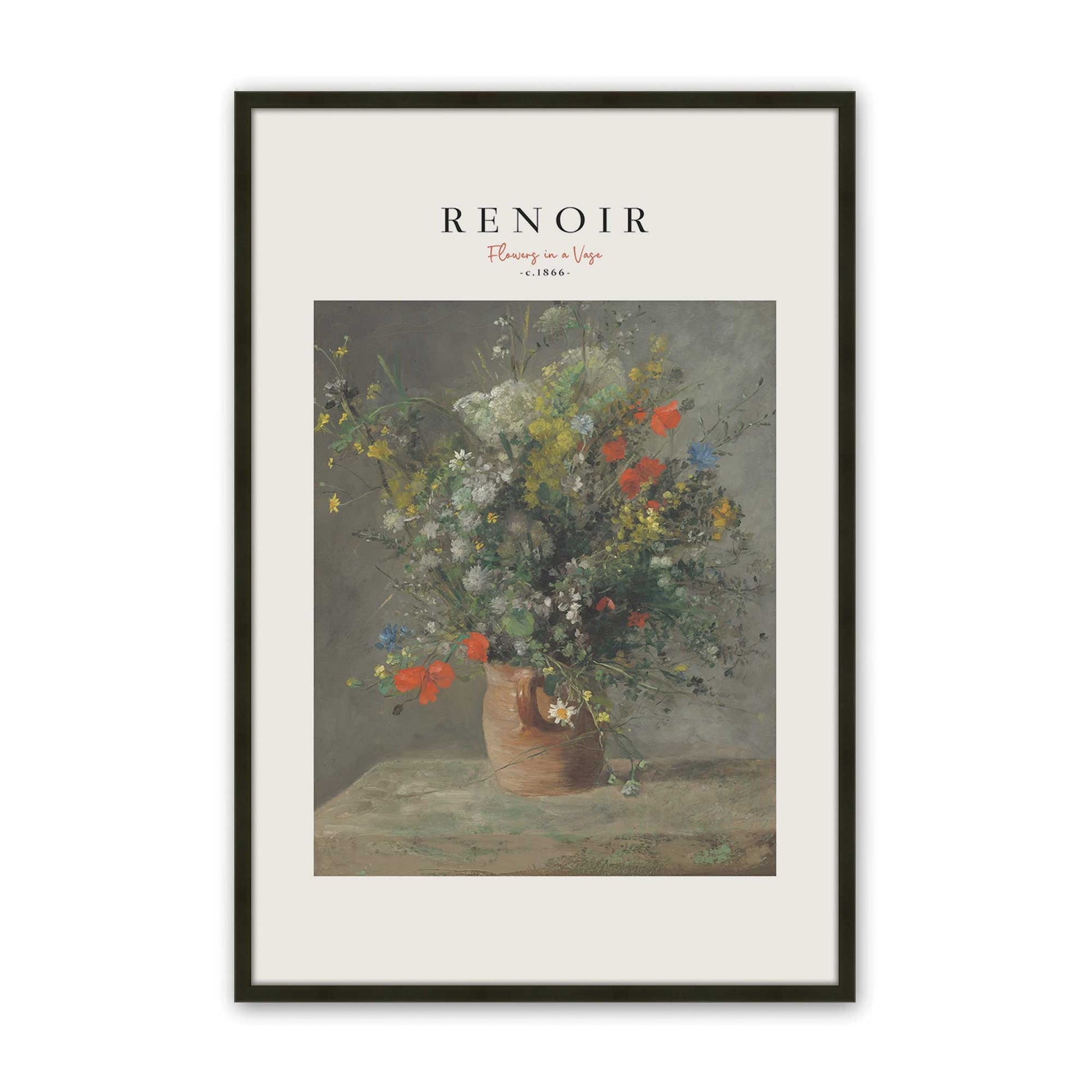 [Color:Satin Black], Picture of art in a Satin Black frame
