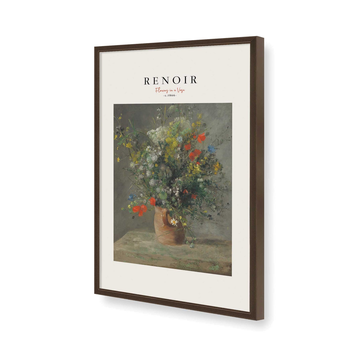 [Color:Belvinder Brown], Picture of art in a Belvinder Brown frame of the corner