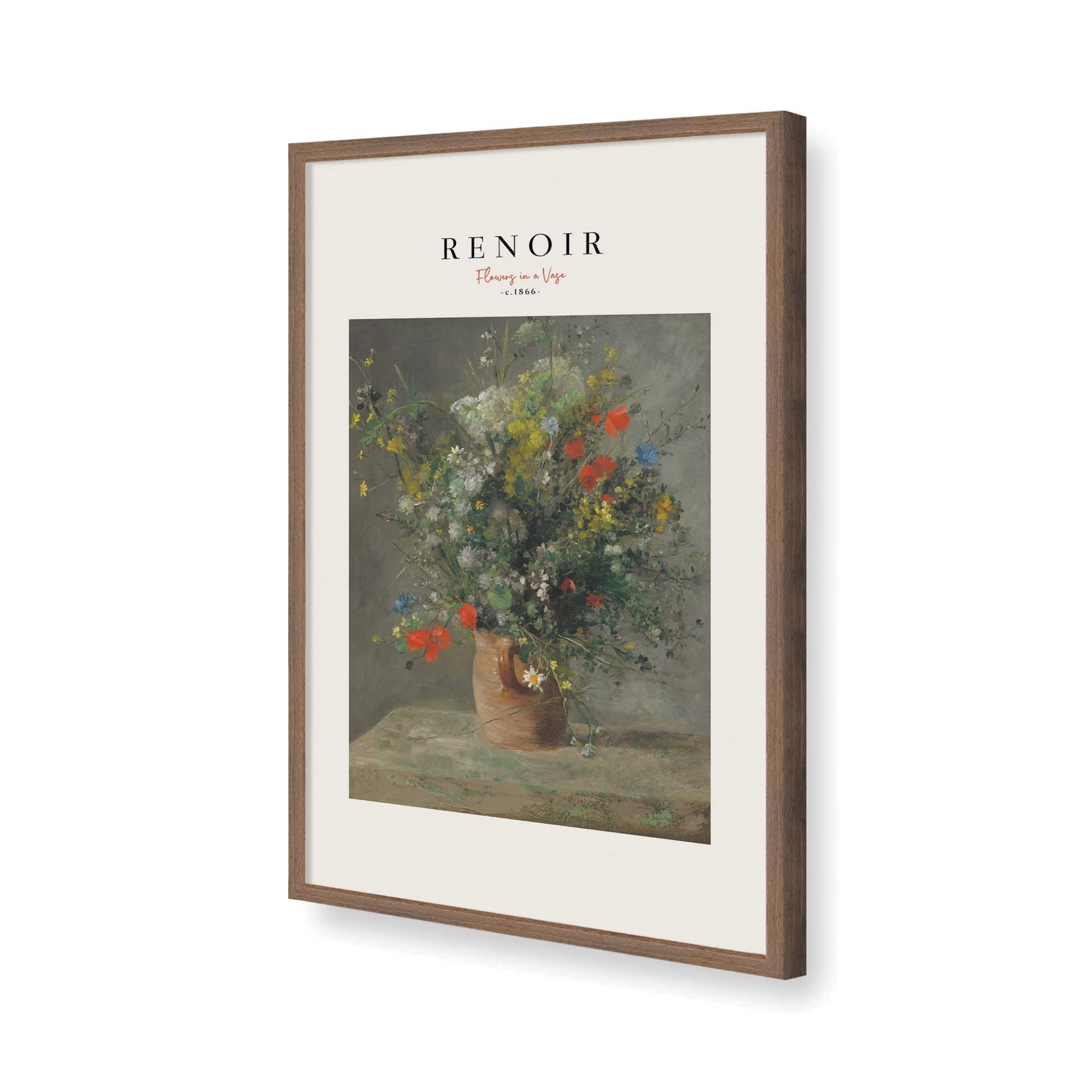 [Color:Walnut], Picture of art in a Walnut frame of the corner