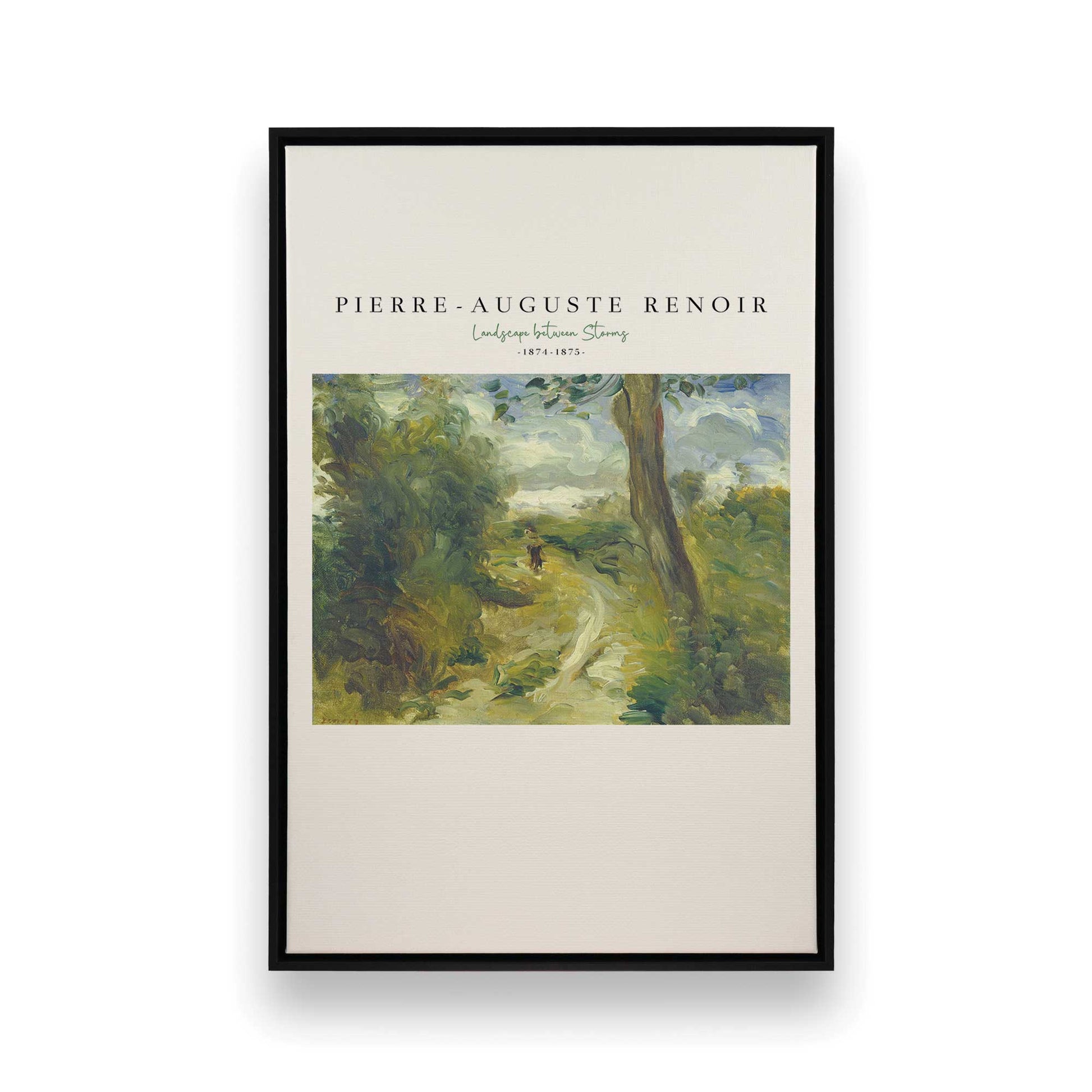 [Color:Satin Black], Picture of art in a Satin Black frame