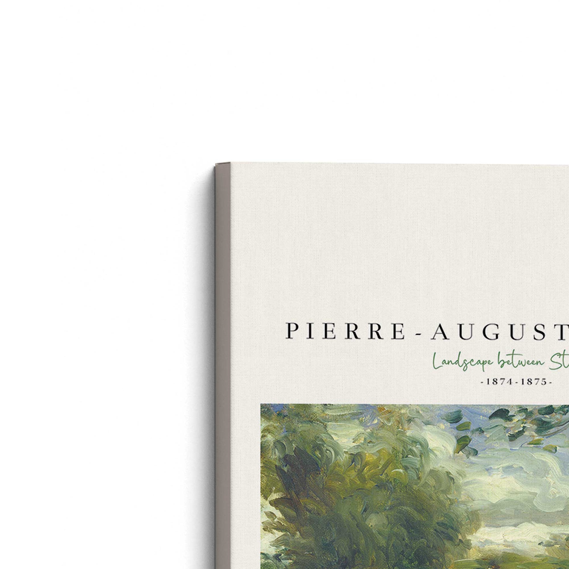 [Color:Stretched Canvas], Picture of the corner of the art