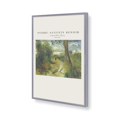 [Color:Polished Chrome], Picture of art in a Polished Chrome frame of the corner