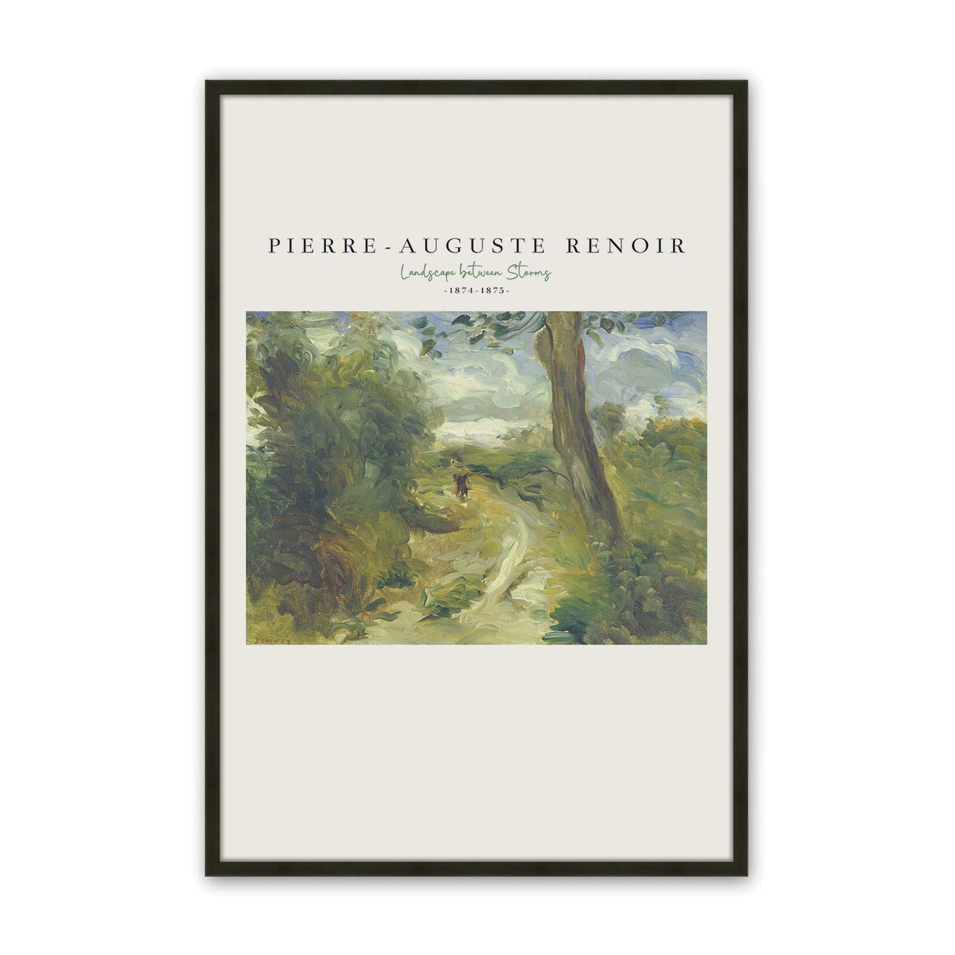 [Color:Satin Black], Picture of art in a Satin Black frame