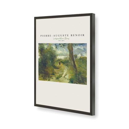 [Color:Satin Black], Picture of art in a Satin Black frame of the corner
