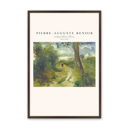 [Color:Brown], Picture of art in a Brown frame