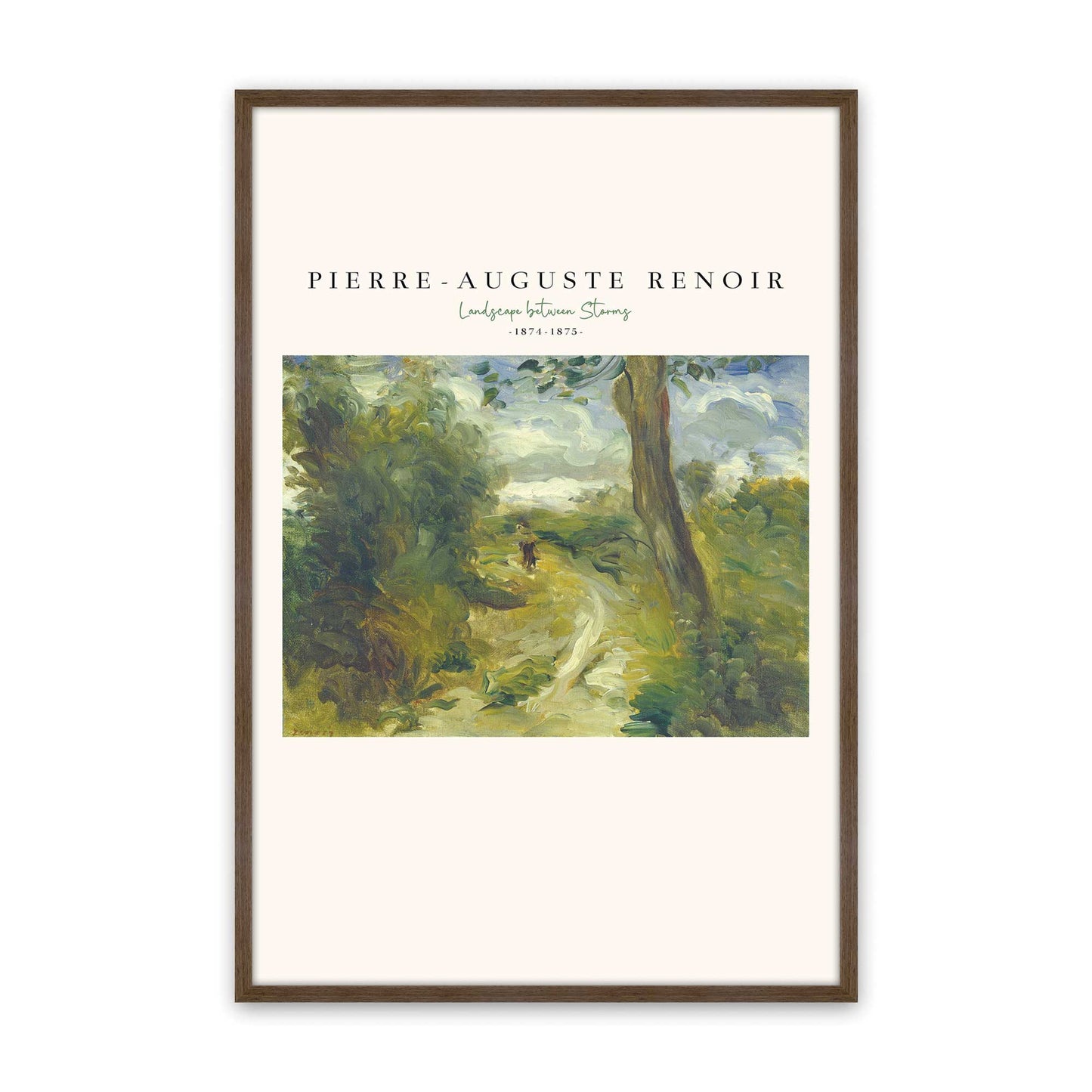 [Color:Walnut], Picture of art in a Walnut frame