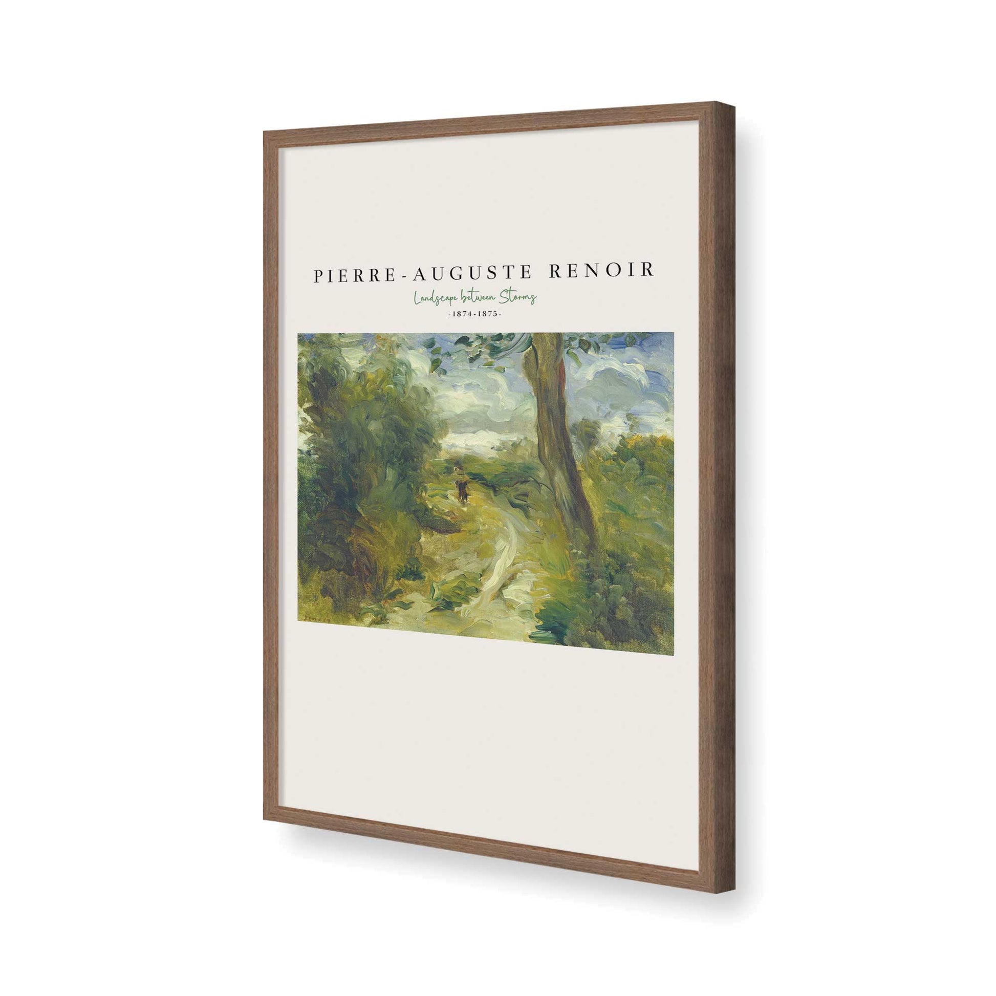 [Color:Walnut], Picture of art in a Walnut frame of the corner