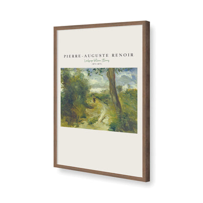 [Color:Walnut], Picture of art in a Walnut frame of the corner