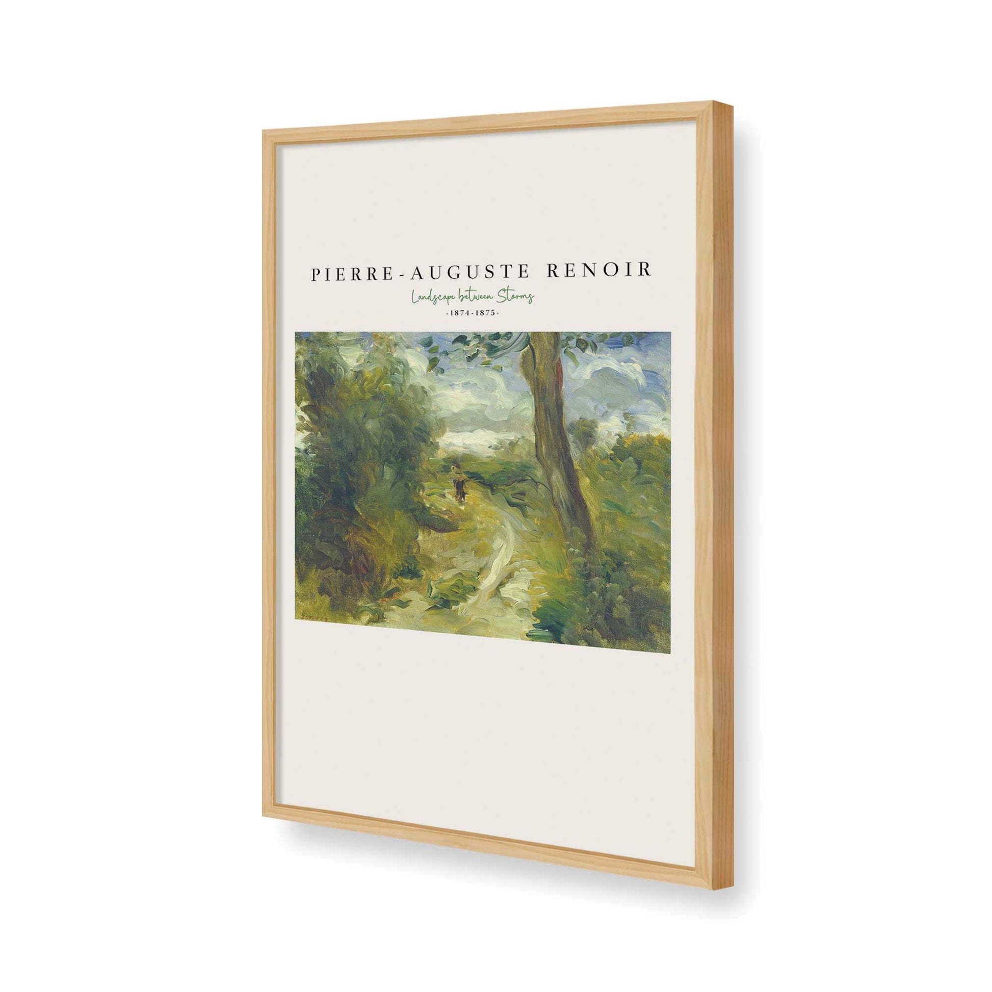 [Color:American Maple], Picture of art in a American Maple frame of the corner