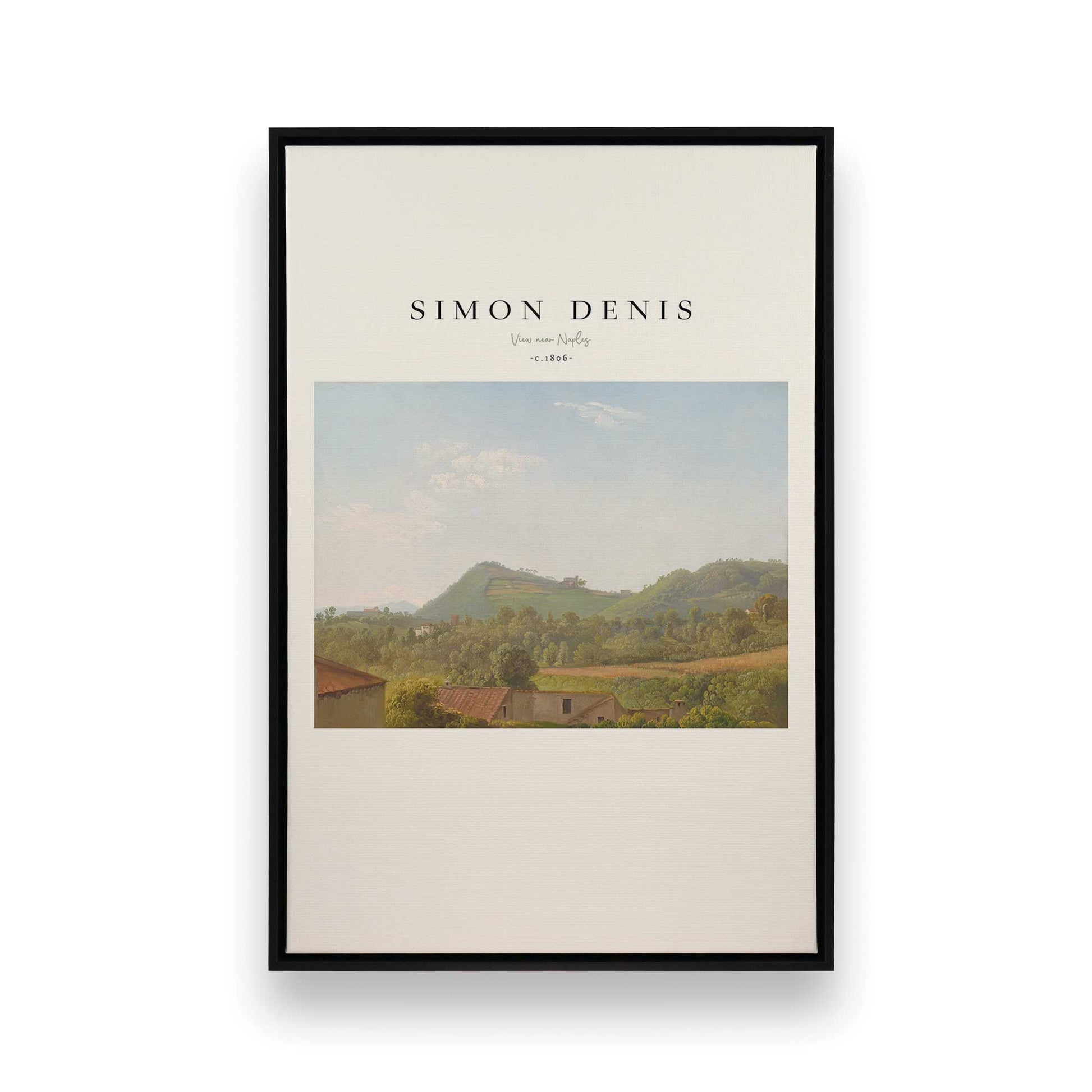 [Color:Satin Black], Picture of art in a Satin Black frame