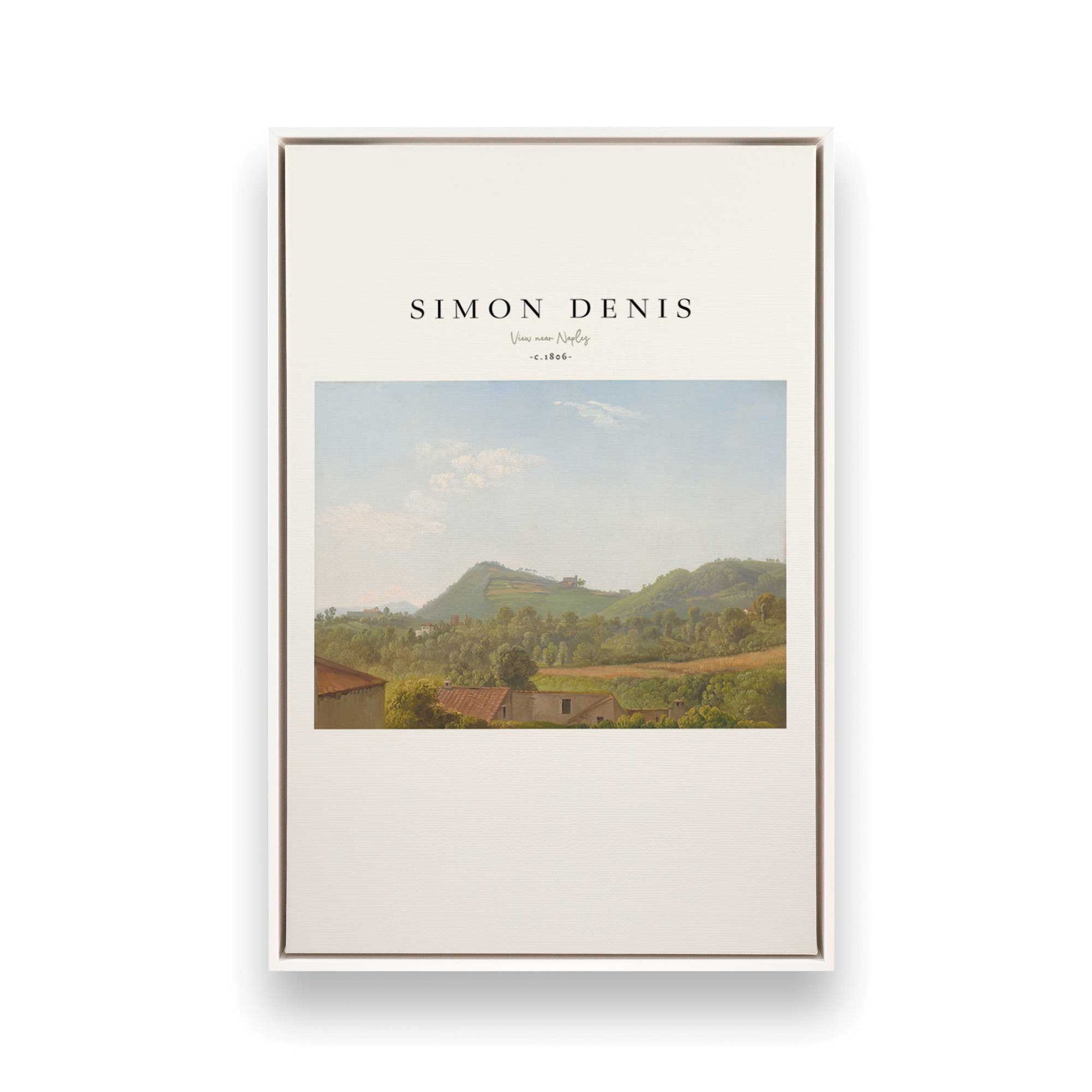 [Color:Opaque White], Picture of art in a White frame