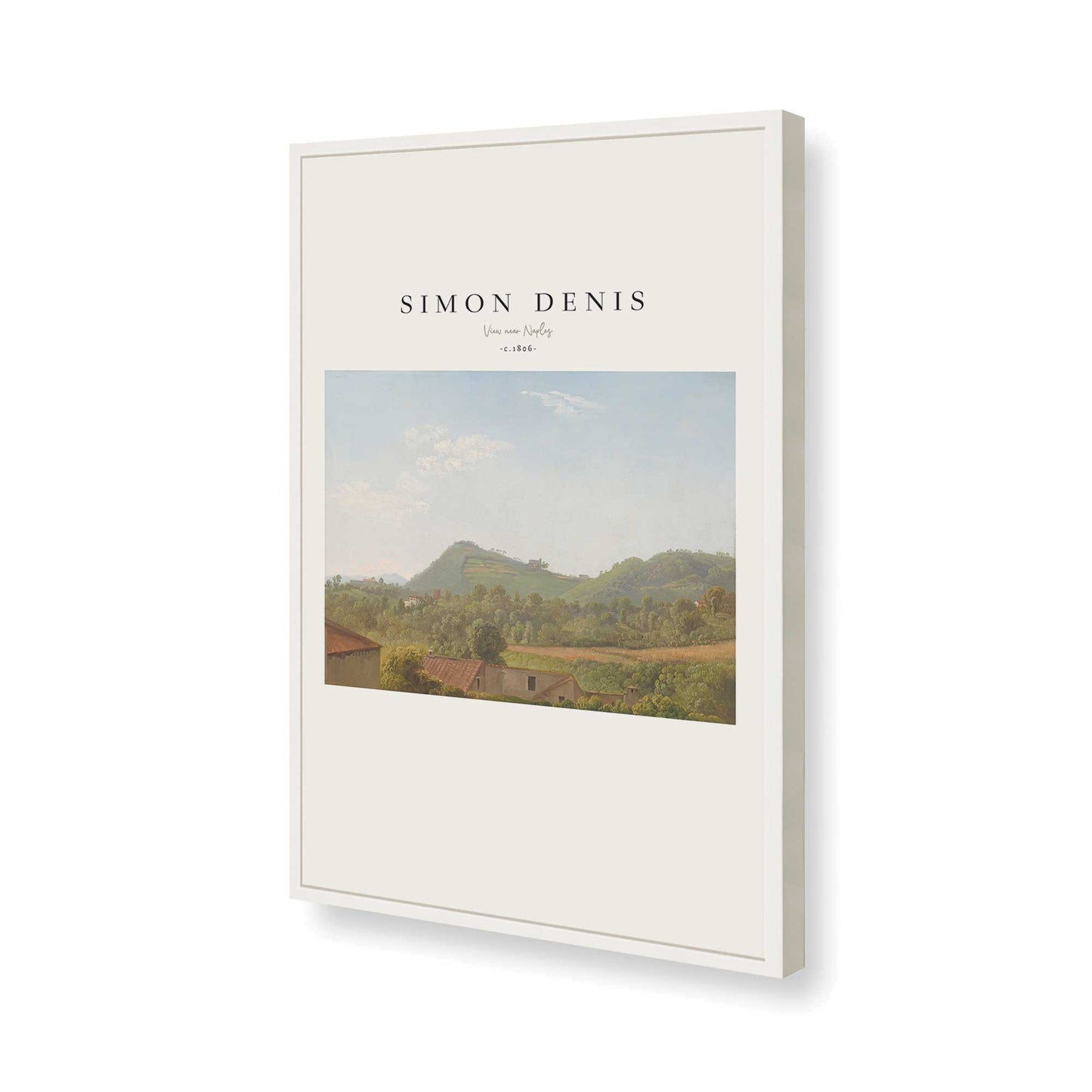 [Color:Opaque White], Picture of art in a Opaque White frame of the corner